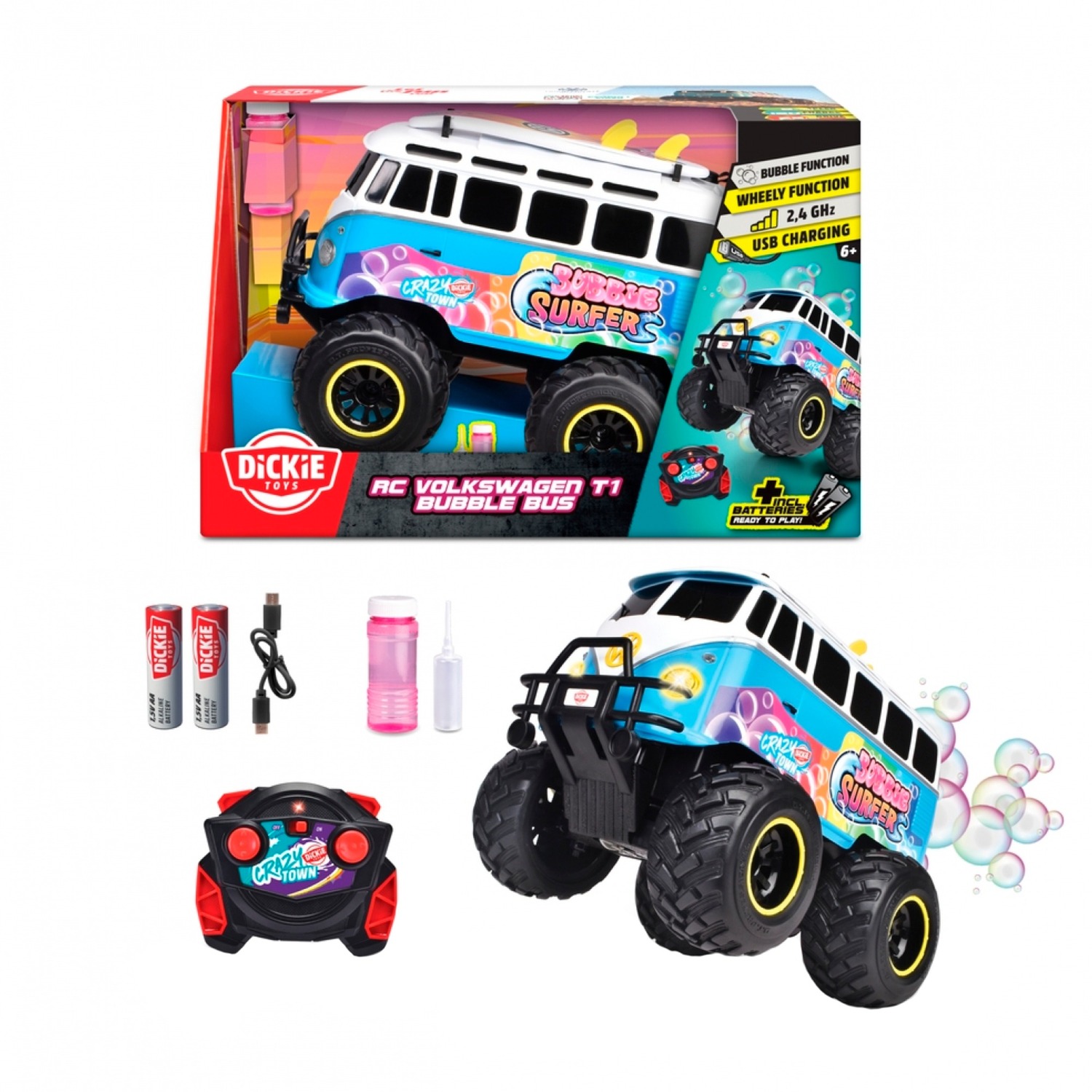 Simba RC Volkswagen T1 Bubble Bus | 04006333089022 Simba RC Volkswagen T1 Bubble Bus | 04006333089022