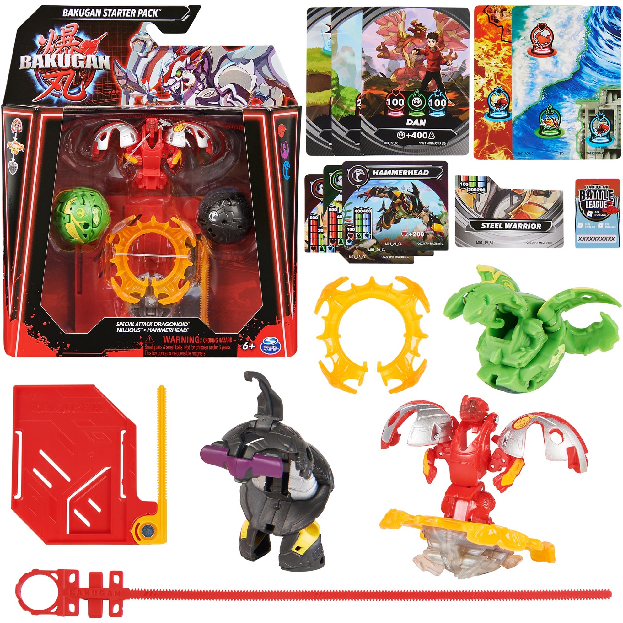 Spin Master Bakugan 2023 Starter Pack mit 3 Bakugan, Geschicklichkeitsspiel | 00778988465691 Spin Master Bakugan 2023 Starter Pack mit 3 Bakugan, Geschicklichkeitsspiel | 00778988465691