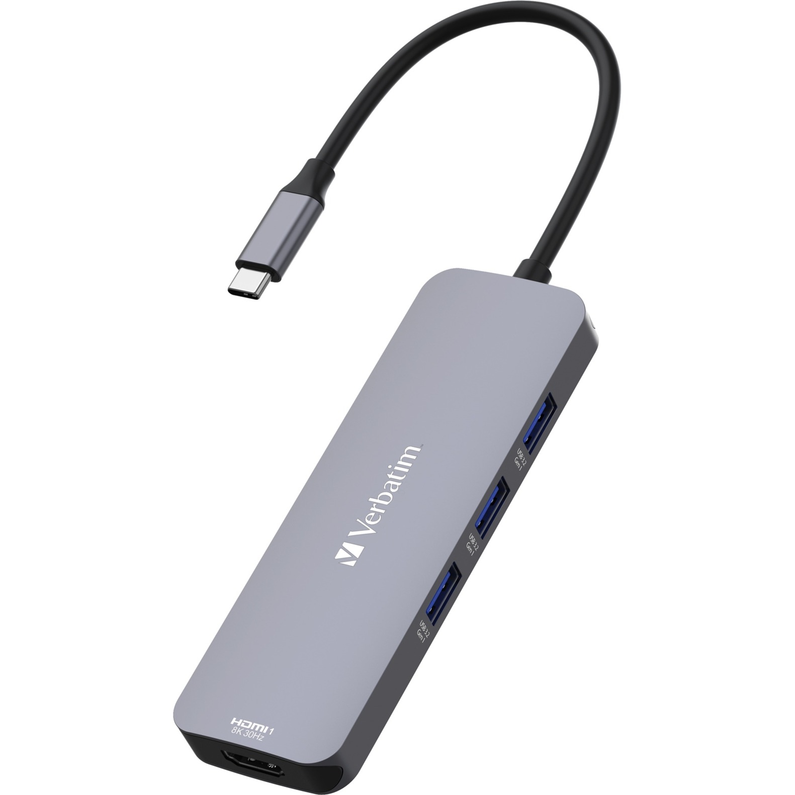 Verbatim USB-C Pro Multiport-Hub CMH-08, 8 Port, Dockingstation | 00023942321514 Verbatim USB-C Pro Multiport-Hub CMH-08, 8 Port, Dockingstation | 00023942321514