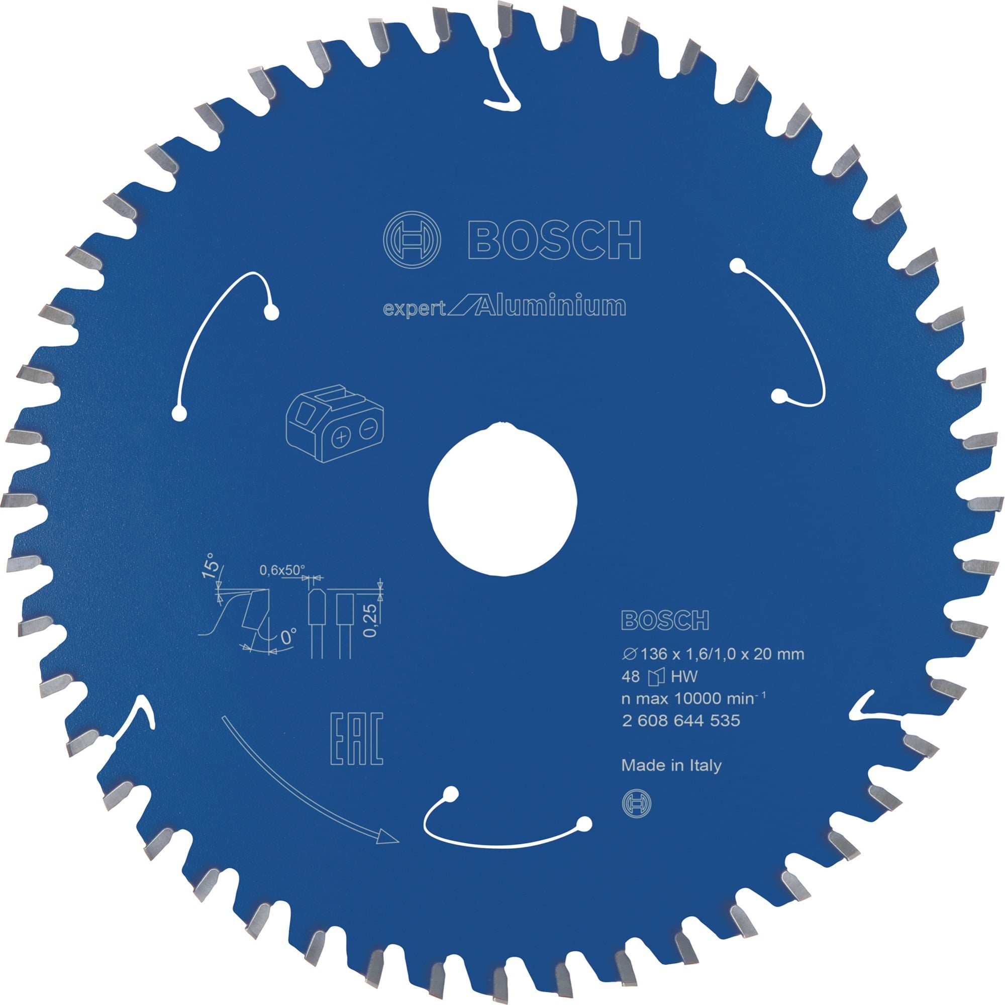 Kreissägeblatt Expert for Aluminium, Ø 136mm, 48Z