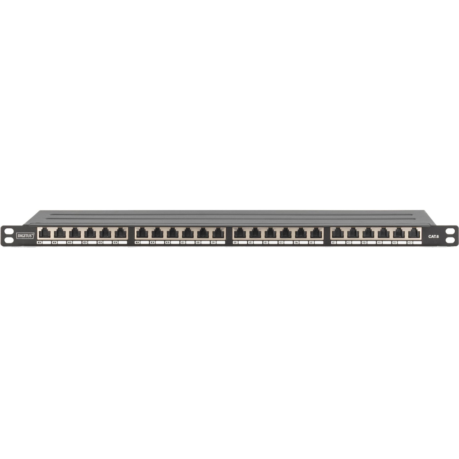 CAT 6A, Klasse E High Density Patchpanel, 24 Port