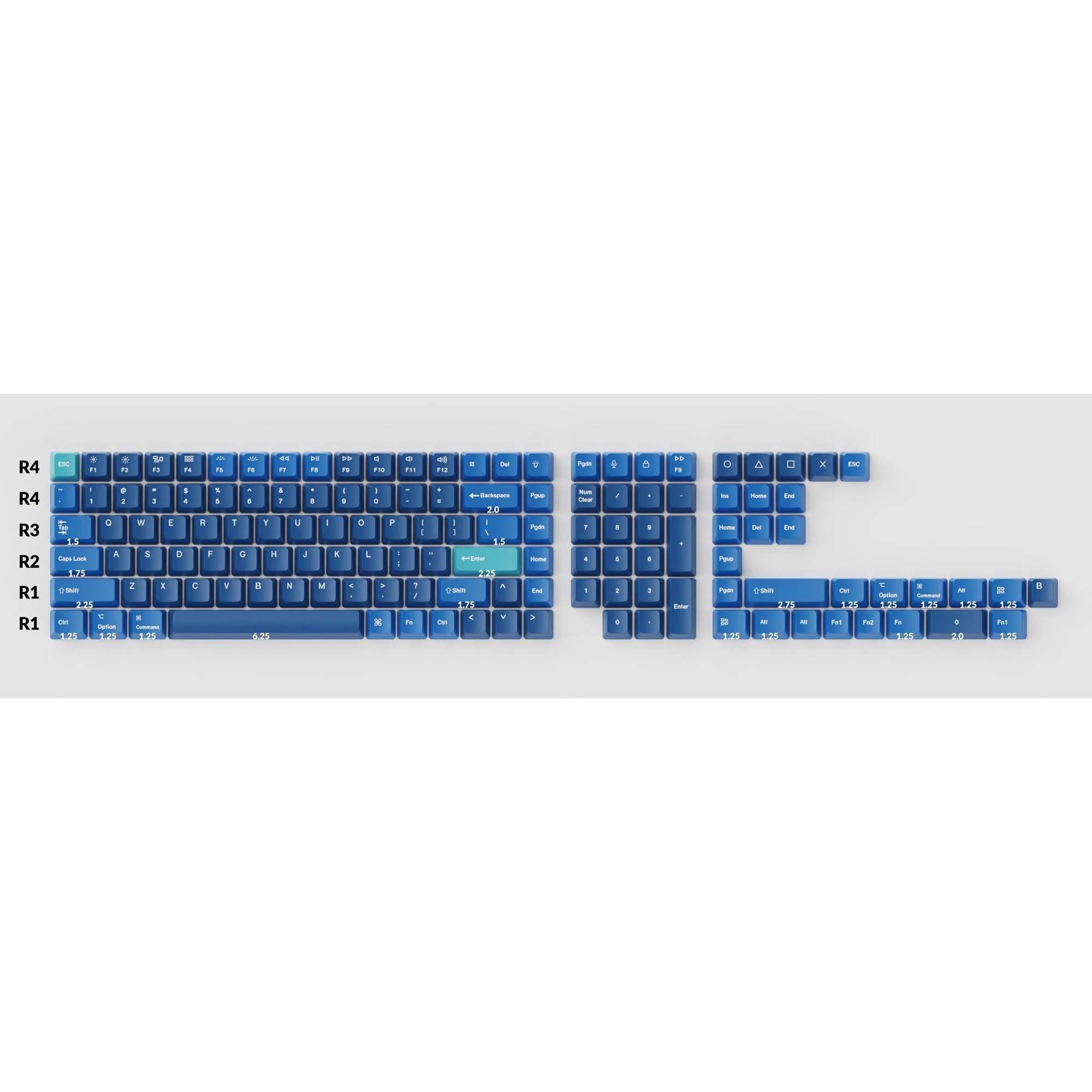 Keychron OEM Dye-Sub PBT Full Keycap-Set – Ocean, Tastenkappe | 04895248827184 Keychron OEM Dye-Sub PBT Full Keycap-Set – Ocean, Tastenkappe | 04895248827184
