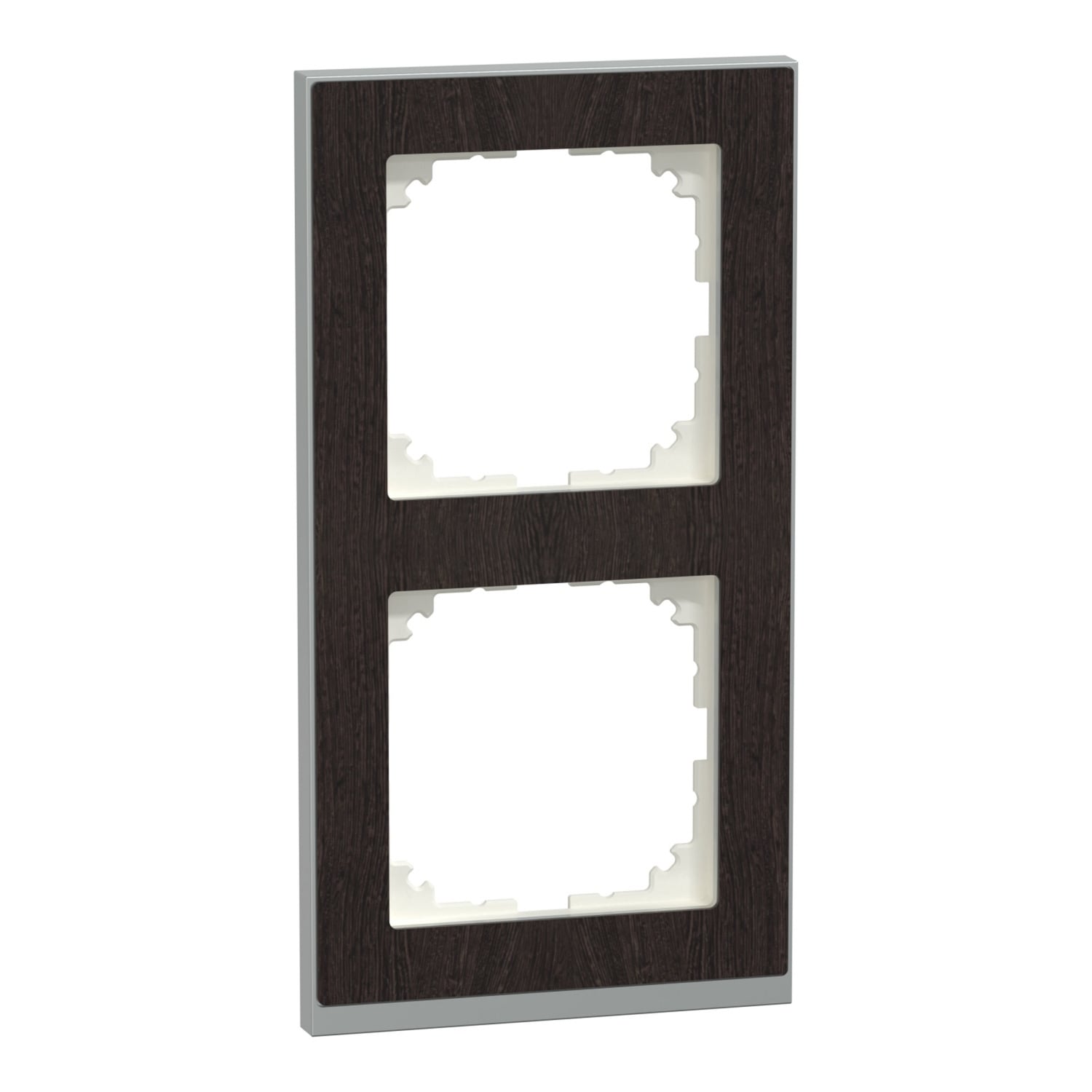 Decor-Rahmen zweifach mit Montagerichtung horizontal und vertikal, Kunststoff, matt
