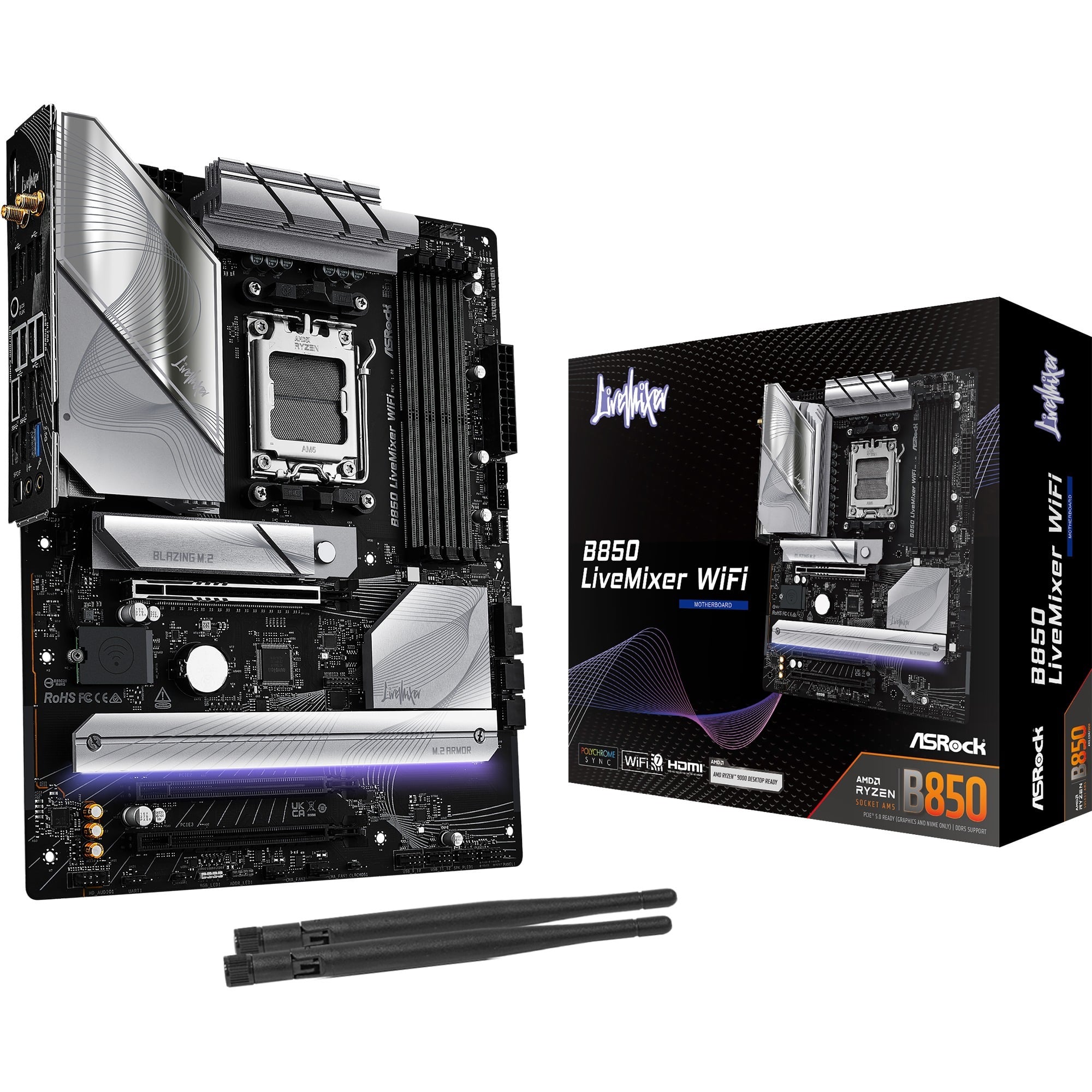 B850 LiveMixer WiFi, Mainboard