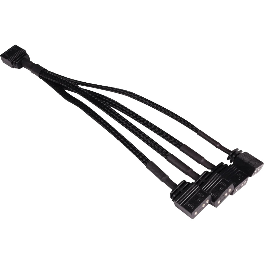 Alphacool Y-Kabelsplitter aRGB 3-Pin auf 4x 3-Pin, 15cm | 04250197187107 Alphacool Y-Kabelsplitter aRGB 3-Pin auf 4x 3-Pin, 15cm | 04250197187107