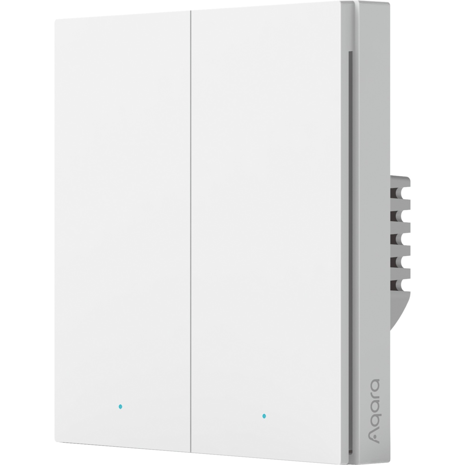 Smart Wall Switch H1 - zwei Wippen mit Neutralleiter, Taster