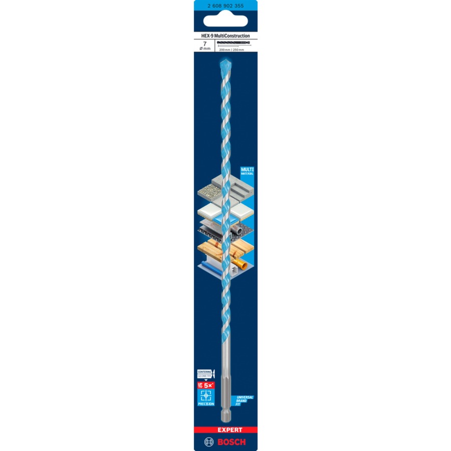 EXPERT HEX-9 MultiConstruction Bohrer, Ø 7mm