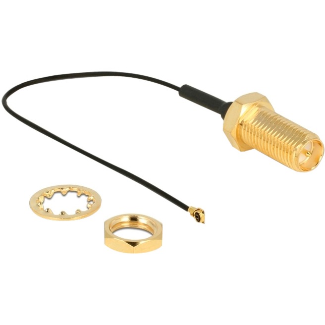 Antennenkabel RP-SMA (Buchse zum Einbau) > MHF 4 (Stecker), Adapter