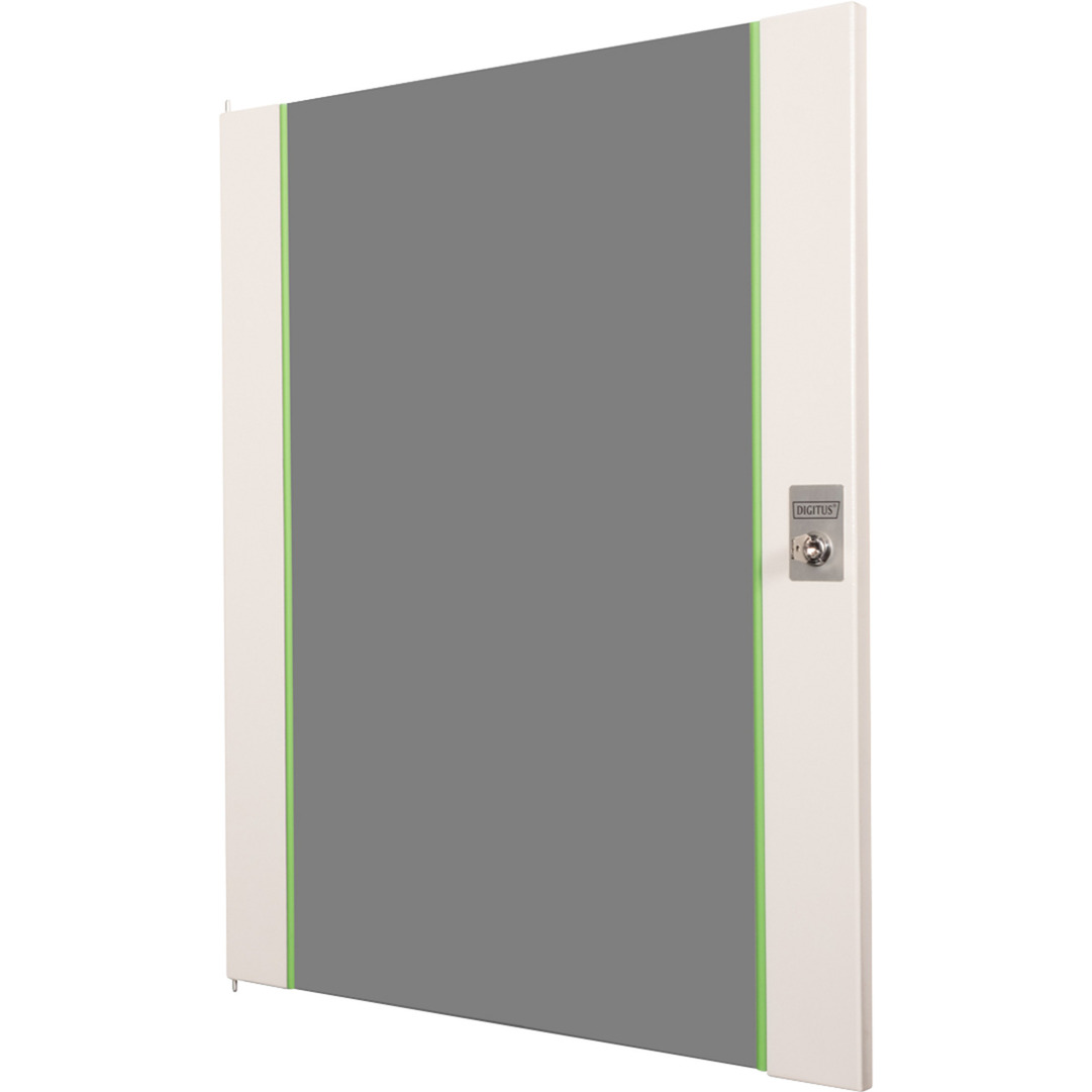Glas-Fronttür für 19" 16HE Wandgehäuse Unique Serie, Frontpanel