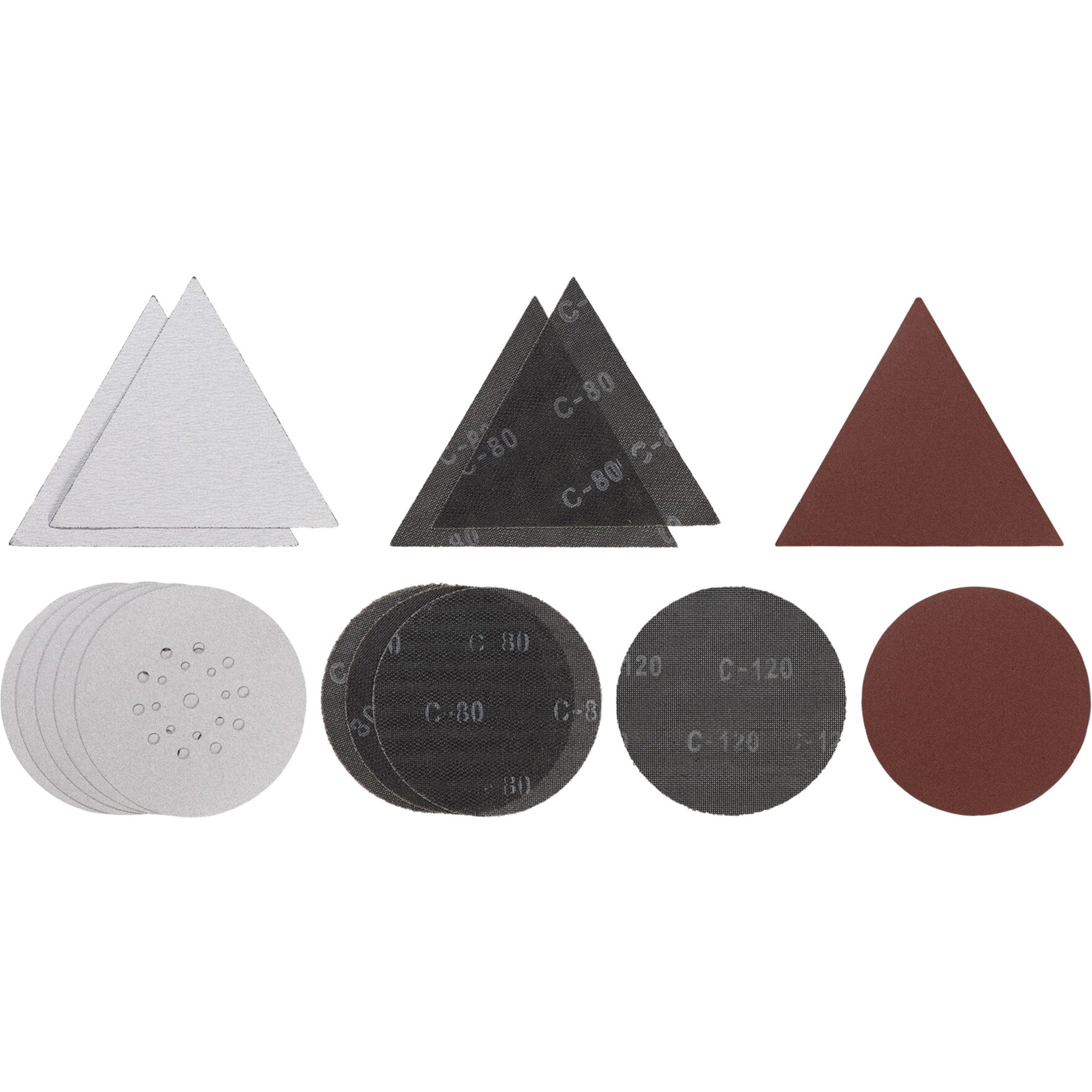 Gitter-Schleifblatt-Set für Trockenbauschleifer, Ø 225mm