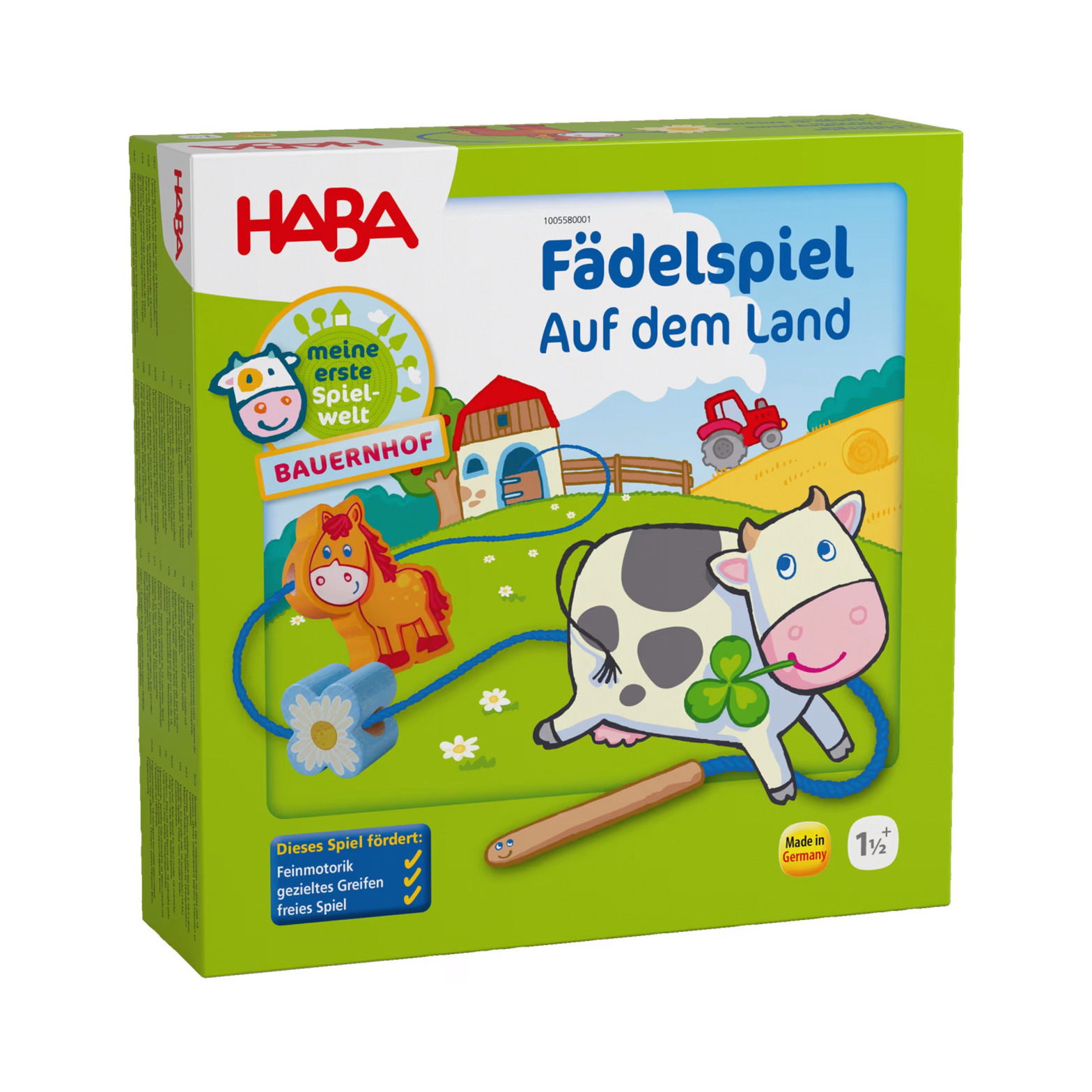 Meine erste Spielwelt - Fädelspiel Auf dem Land, Geschicklichkeitsspiel