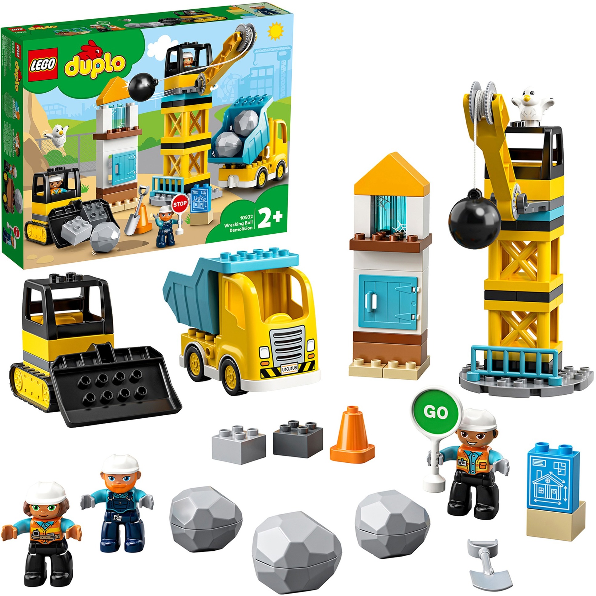 Lego 10932 DUPLO Baustelle mit Abrissbirne, Konstruktionsspielzeug | 05702016618211 Lego 10932 DUPLO Baustelle mit Abrissbirne, Konstruktionsspielzeug | 05702016618211