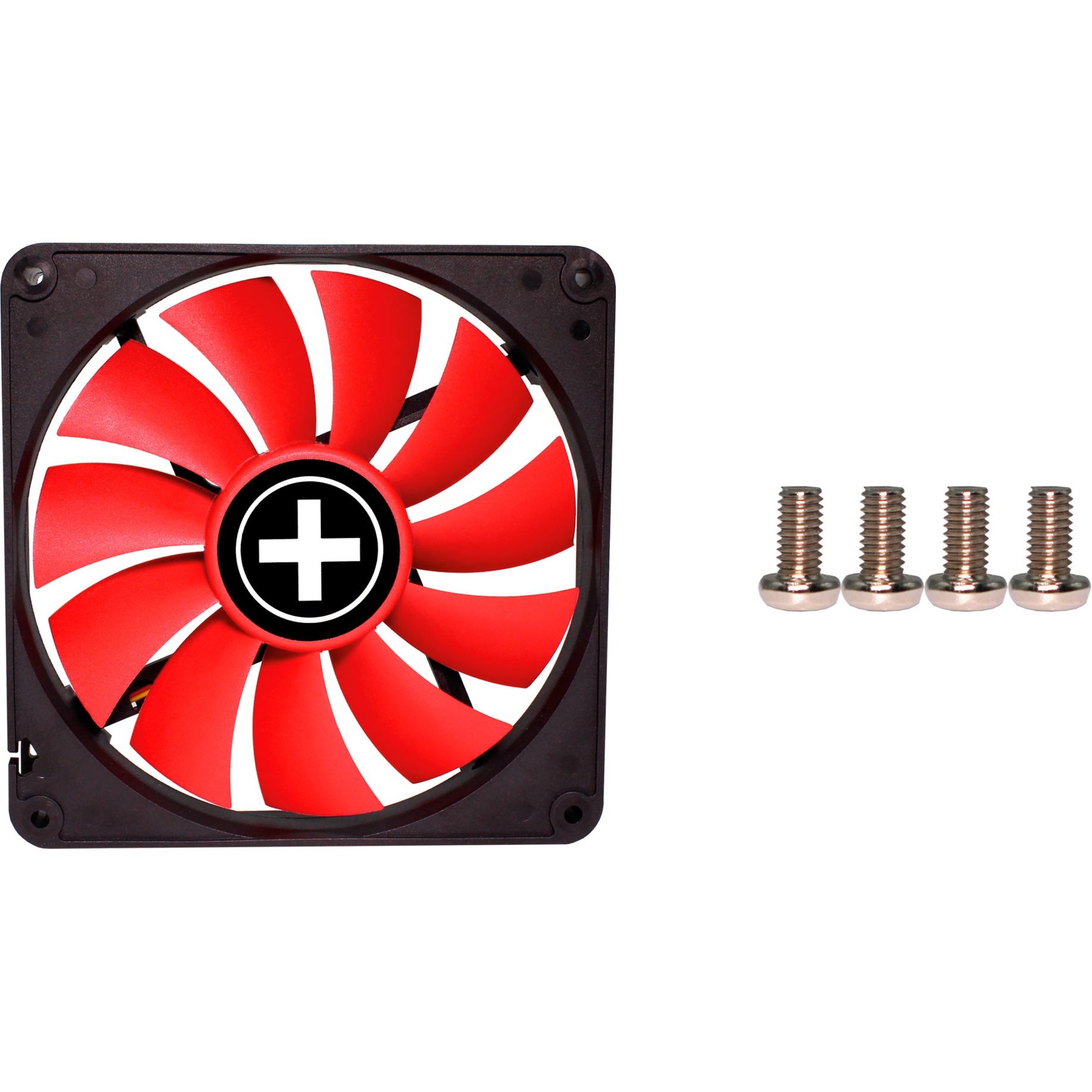 Xilence Performance C Serie 140x140x25, Gehäuselüfter schwarz/rot, 140 mm