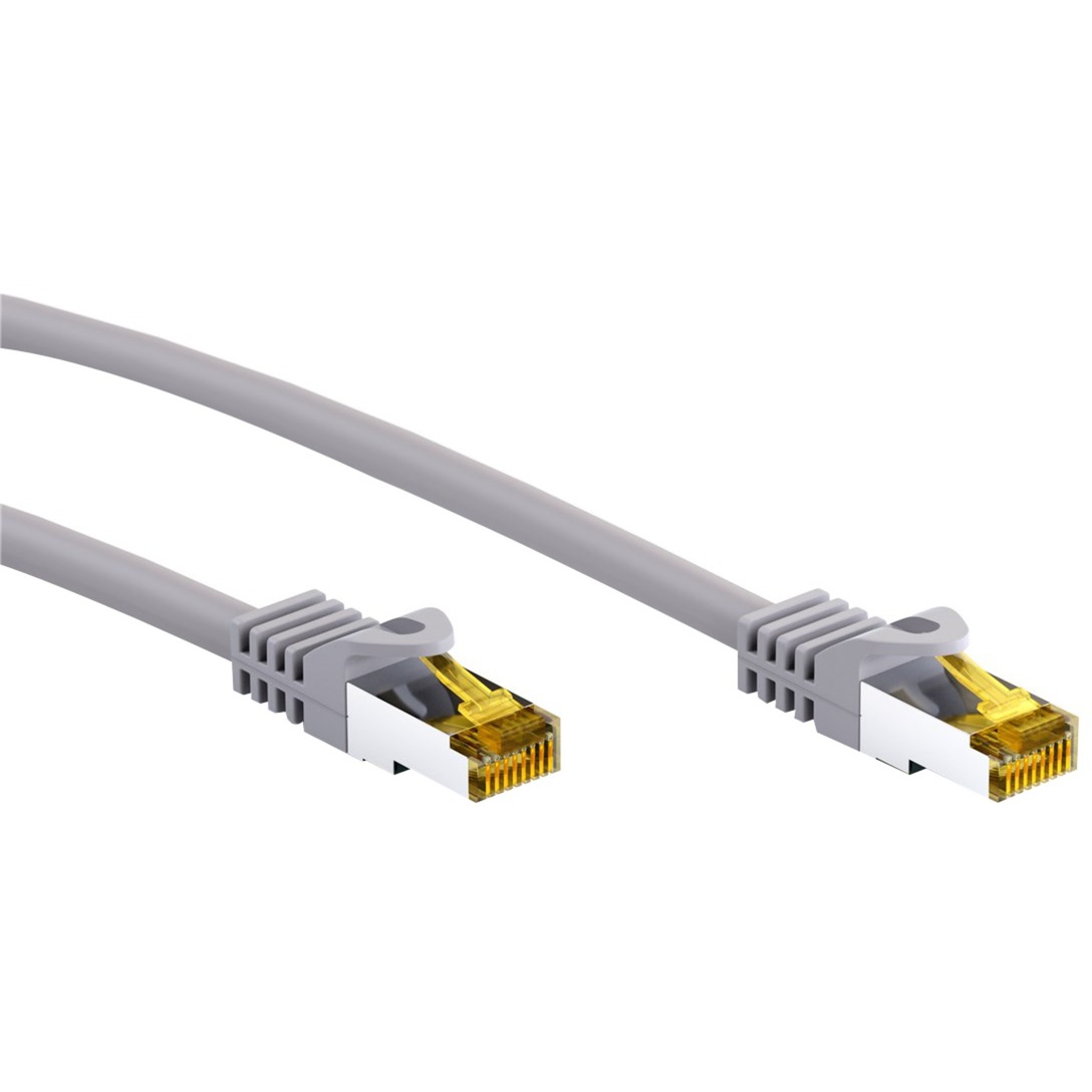 RJ-45 Patchkabel Cat 6.a S/FTP (PiMF), mit Cat.7 Rohkabel