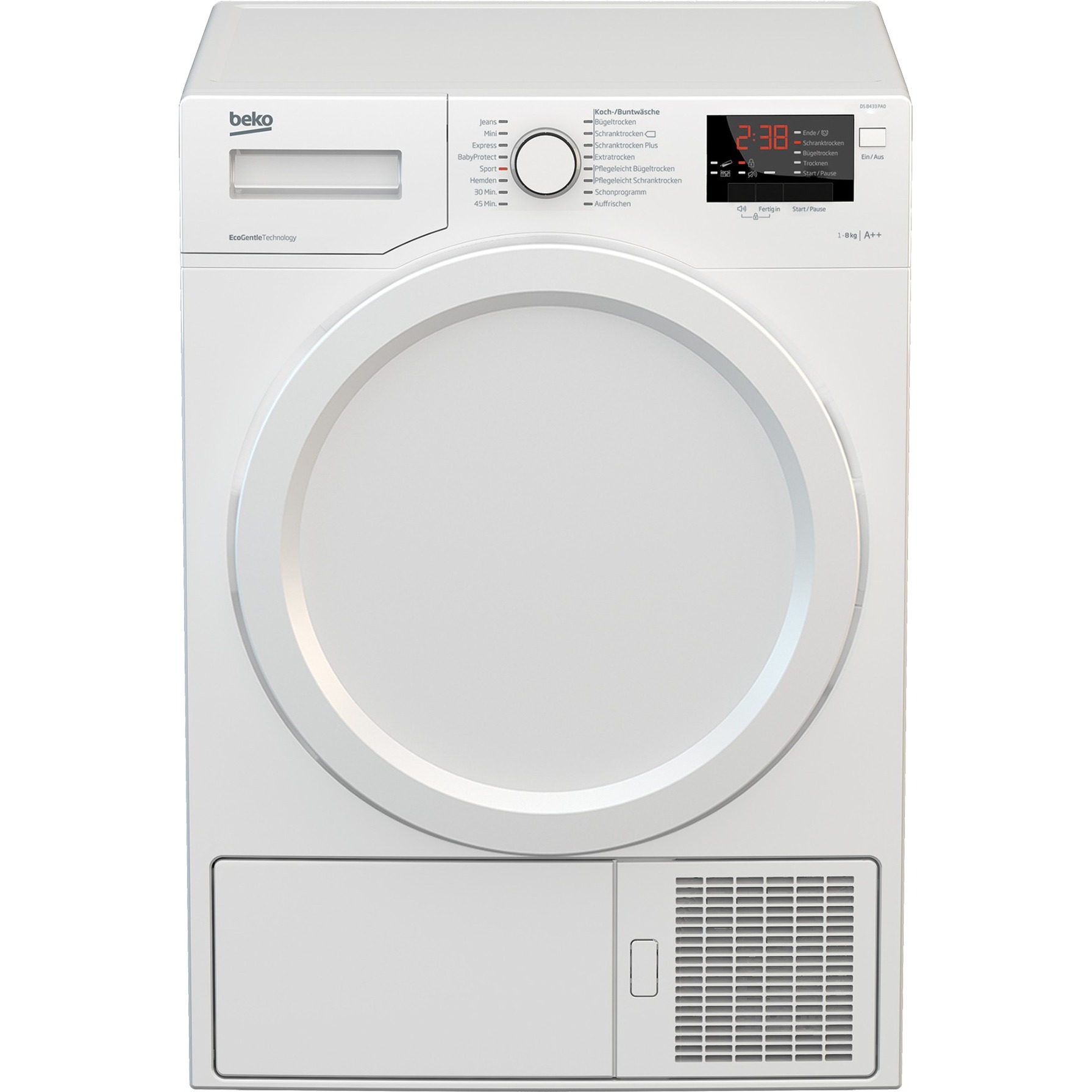 Beko DS8433PA0, Wärmepumpen-Kondensationstrockner | 08690842086502 Beko DS8433PA0, Wärmepumpen-Kondensationstrockner | 08690842086502