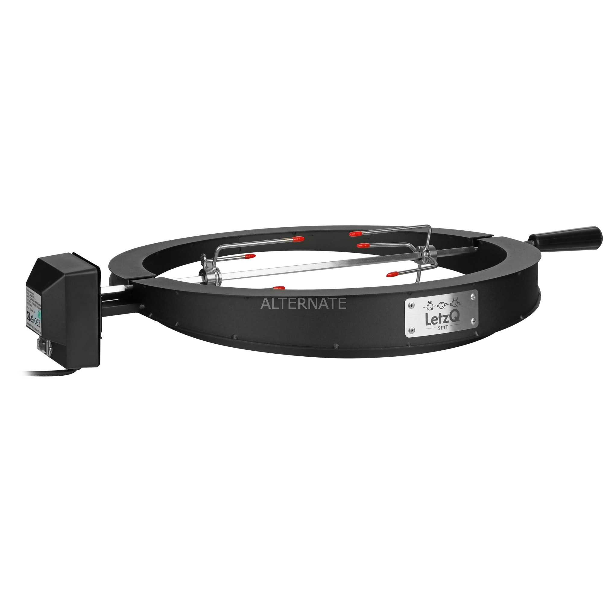 Big Green Egg Drehspieß LetzQ Spit, 18″, 5-teiliges Set, Grillspieß | 08717081034733