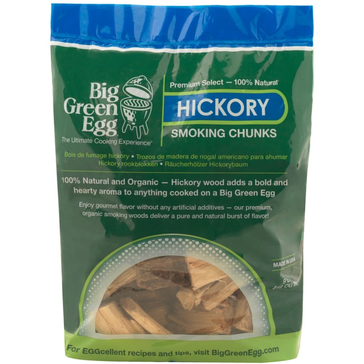 Big Green Egg Wood Chunks Hickory, Räucherchips | 00665719114624