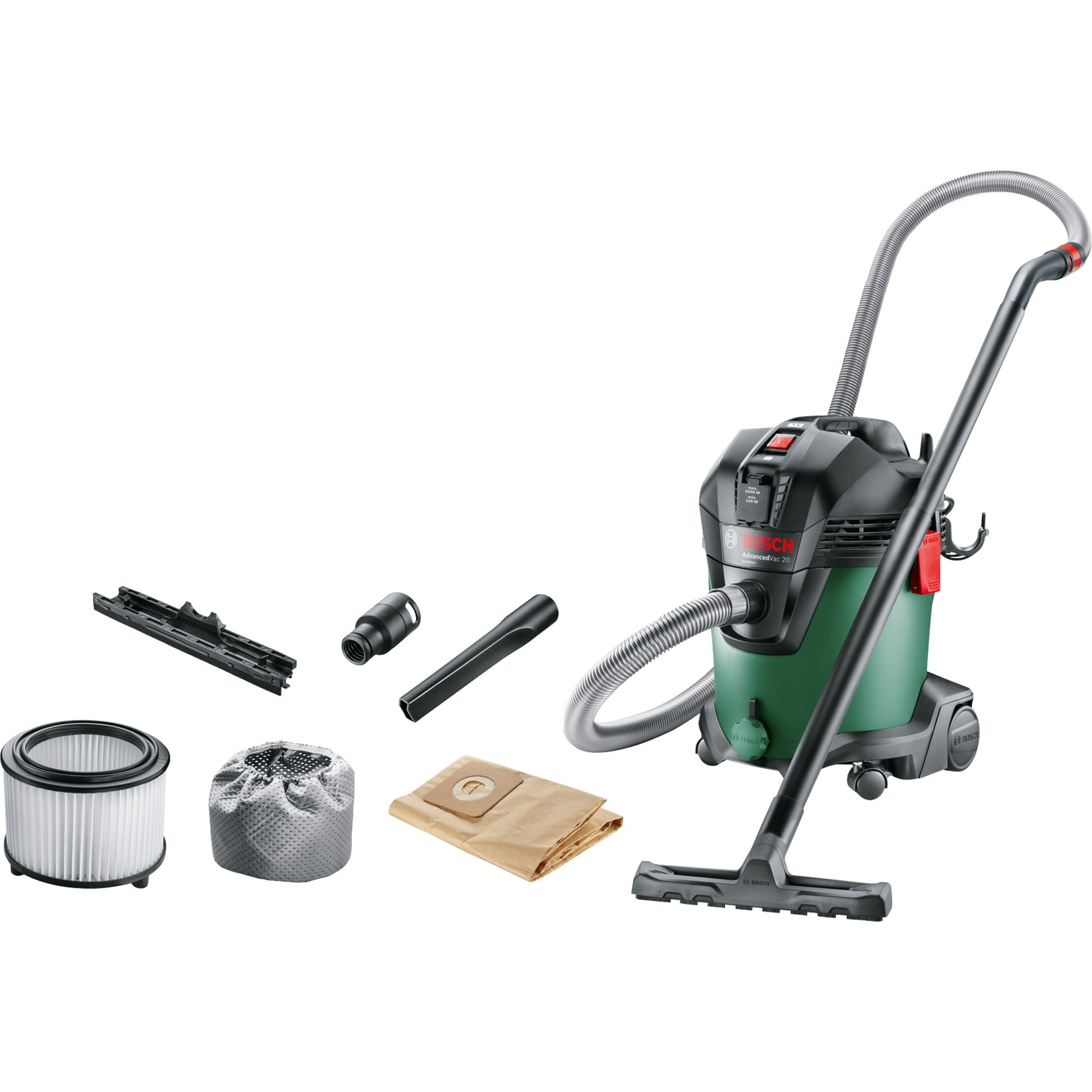Bosch AdvancedVac 20, Nass-/Trockensauger | 03165140874007 Bosch AdvancedVac 20, Nass-/Trockensauger | 03165140874007