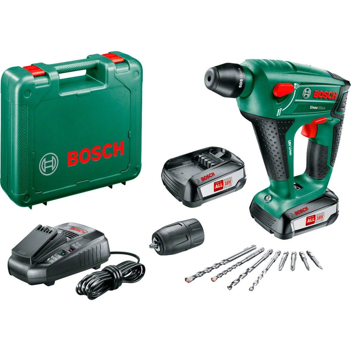 Bosch Akku-Bohrhammer Uneo Maxx, 18Volt | 03165140877503 Bosch Akku-Bohrhammer Uneo Maxx, 18Volt | 03165140877503