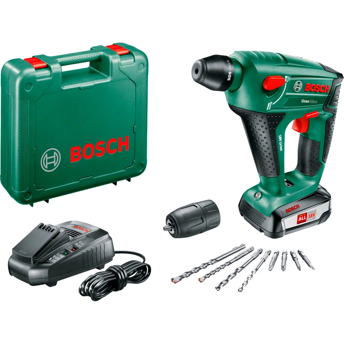 Bosch Akku-Bohrhammer Uneo Maxx, 18Volt | 03165140877466 Bosch Akku-Bohrhammer Uneo Maxx, 18Volt | 03165140877466