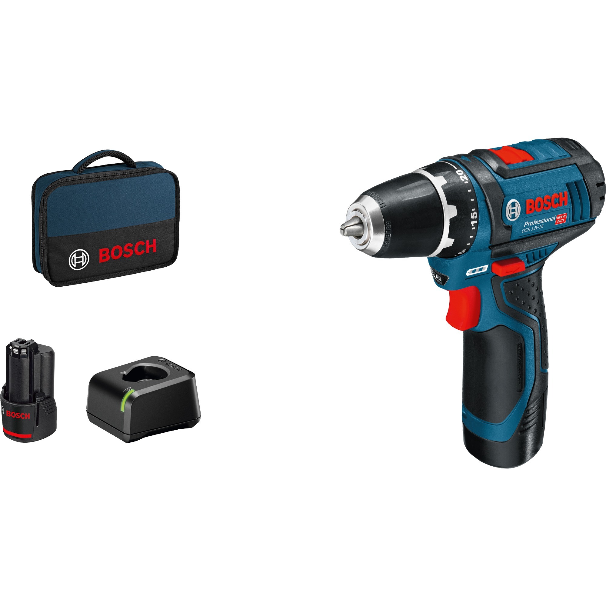 Bosch Akku-Bohrschrauber GSR 12V-15 Professional, 12 Volt | 03165140895248 Bosch Akku-Bohrschrauber GSR 12V-15 Professional, 12 Volt | 03165140895248
