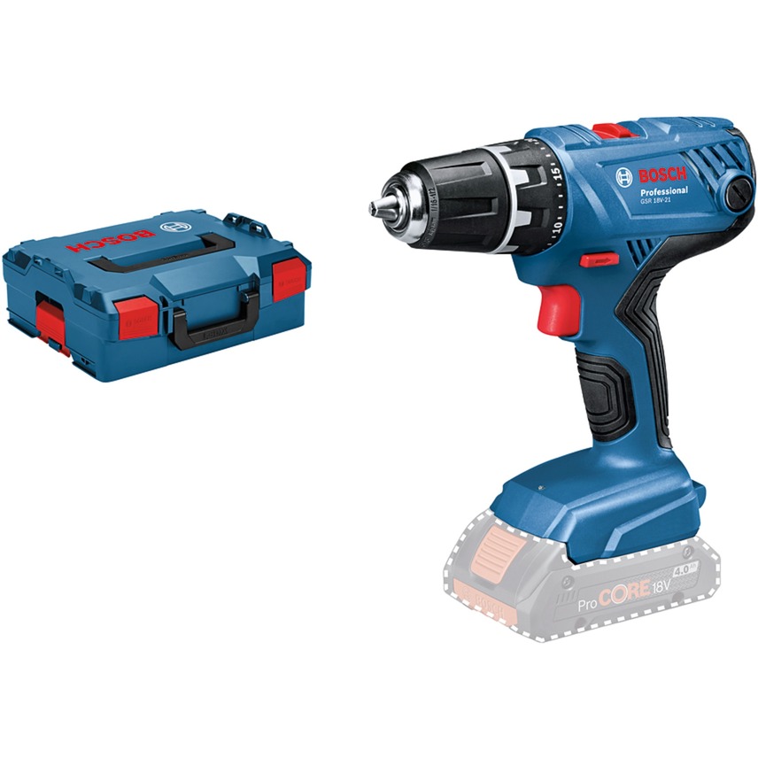 Bosch Akku-Bohrschrauber GSR 18V-21 Professional solo, 18Volt | 03165140979429 Bosch Akku-Bohrschrauber GSR 18V-21 Professional solo, 18Volt | 03165140979429