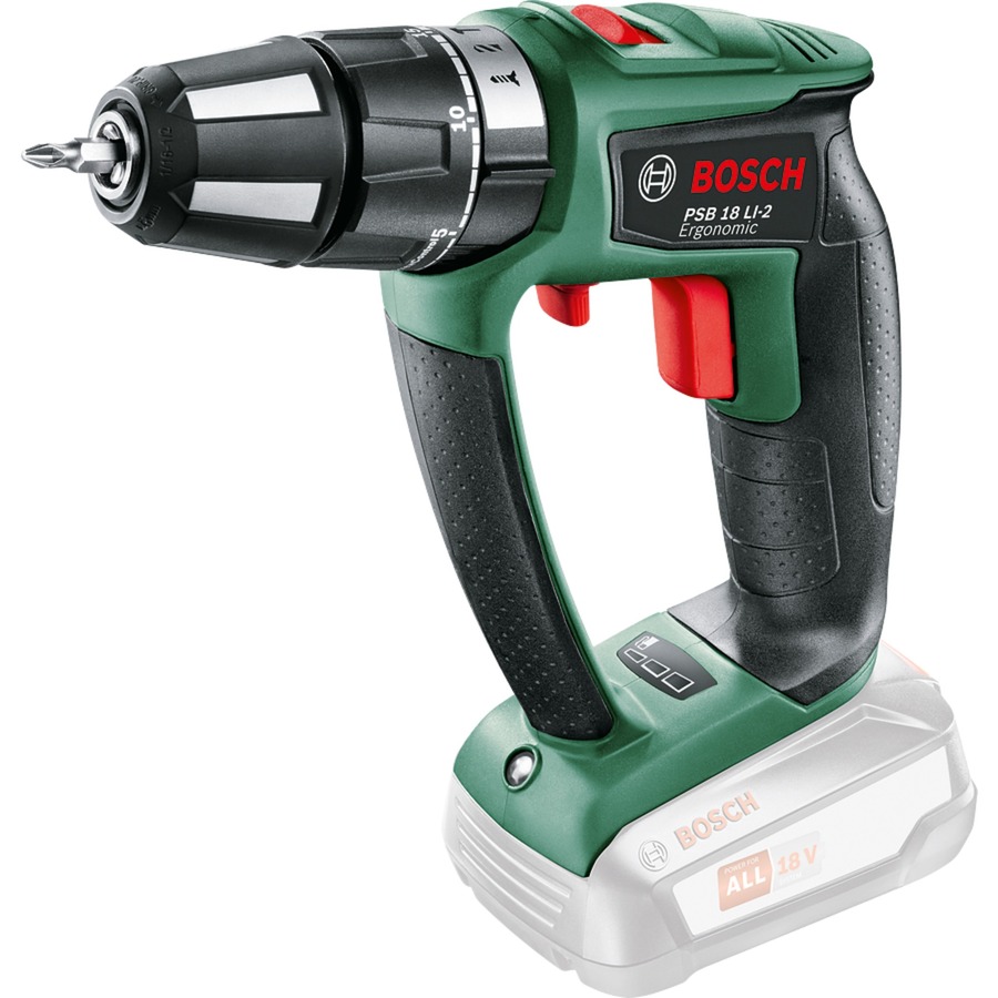 Bosch Akku-Schlagbohrschrauber PSB 18 LI-2 Ergonomic solo, 18Volt, Schlagbohrmaschine | 03165140835961 Bosch Akku-Schlagbohrschrauber PSB 18 LI-2 Ergonomic solo, 18Volt, Schlagbohrmaschine | 03165140835961