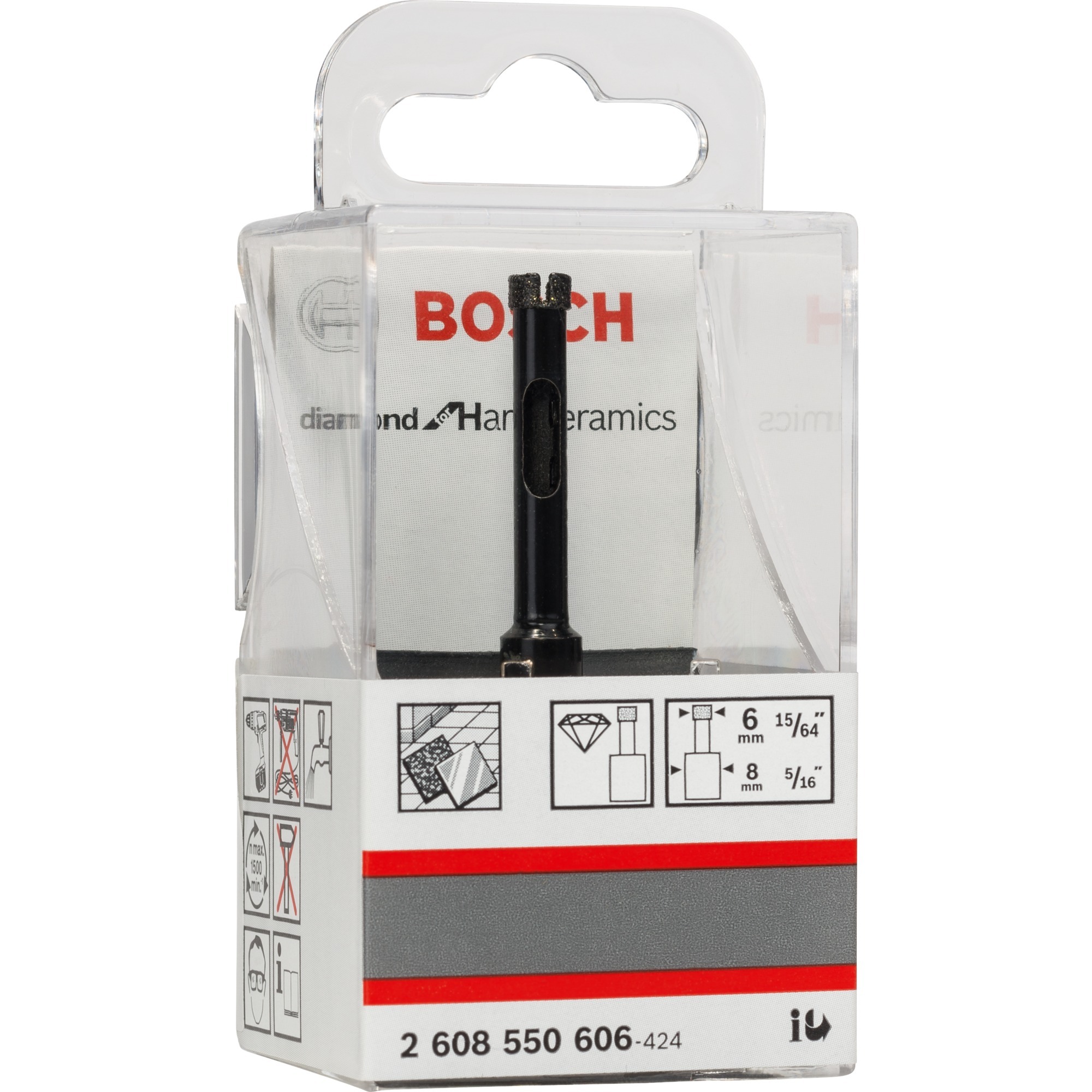 Bosch Diamant-Nassbohrer Diamond for Hard Ceramics, Ø 6mm | 03165140495738 Bosch Diamant-Nassbohrer Diamond for Hard Ceramics, Ø 6mm | 03165140495738