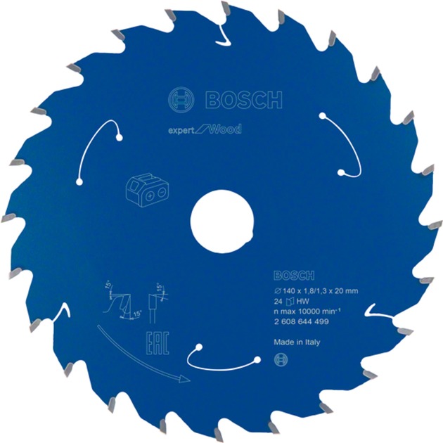 EXPERT Wood Kreissägeblatt, Ø 140mm, 24Z