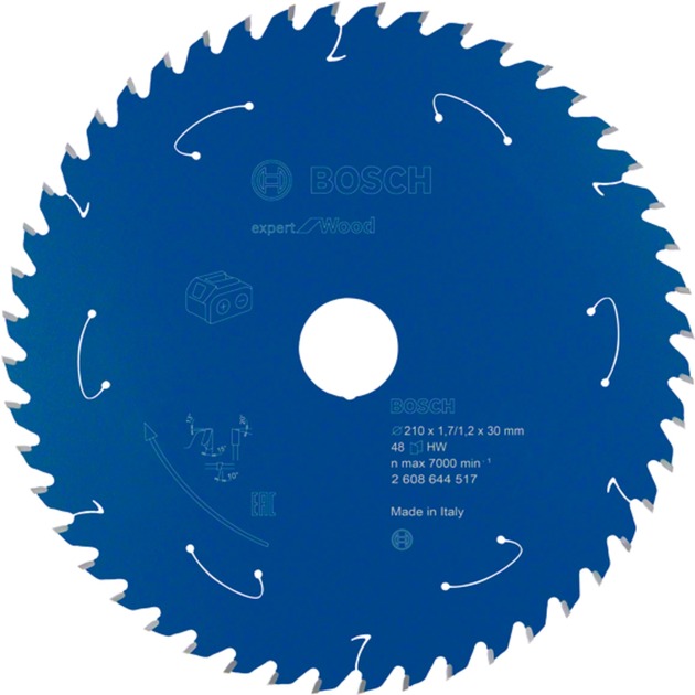 EXPERT Wood Kreissägeblatt, Ø 210mm, 48Z