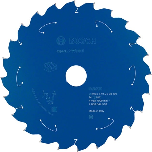 EXPERT Wood Kreissägeblatt, Ø 216mm, 24Z