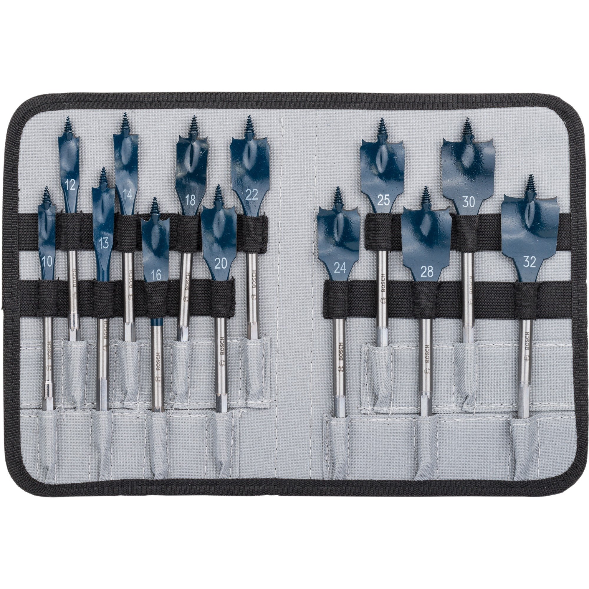 Bosch Flachfräsbohrer-Set Self Cut Speed, 13-teilig, Bohrer-Satz | 03165140644402 Bosch Flachfräsbohrer-Set Self Cut Speed, 13-teilig, Bohrer-Satz | 03165140644402