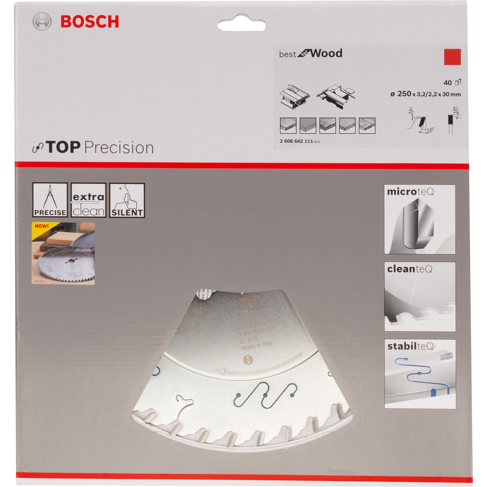 Kreissägeblatt Best for Wood, Ø 250mm, 40Z