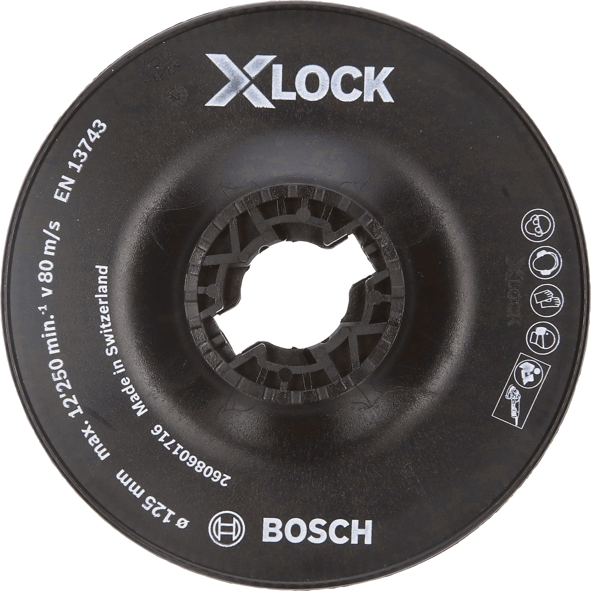PRO Backing Pad, X-LOCK Stützteller hart, Ø 125mm, Schleifteller
