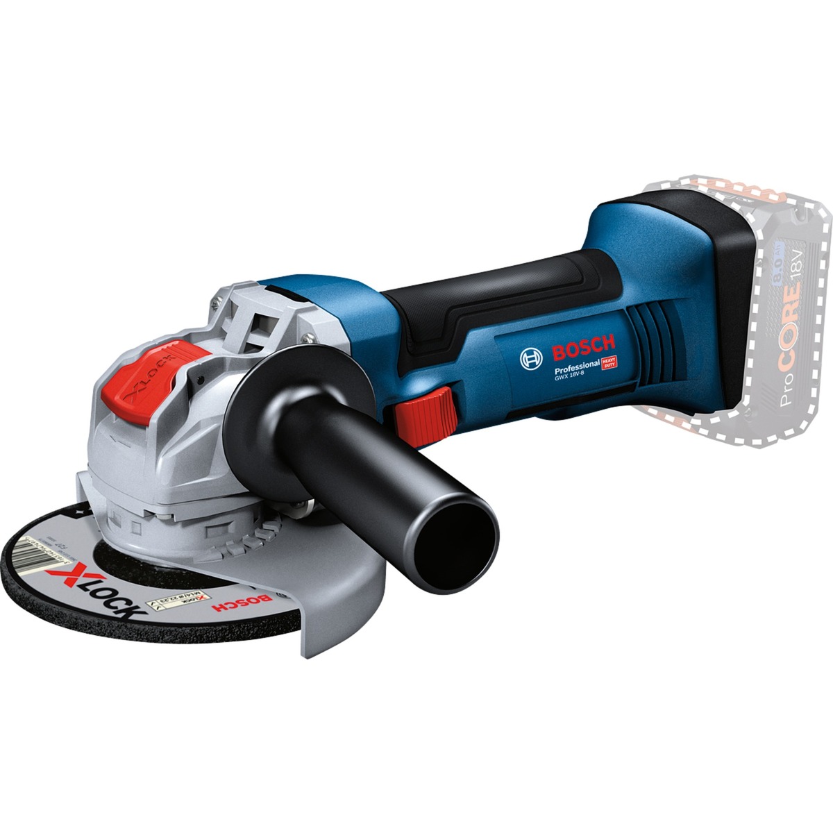 Bosch X-LOCK Akku-Winkelschleifer GWX 18V-8 Professional solo, 18Volt | 03165140996945 Bosch X-LOCK Akku-Winkelschleifer GWX 18V-8 Professional solo, 18Volt | 03165140996945