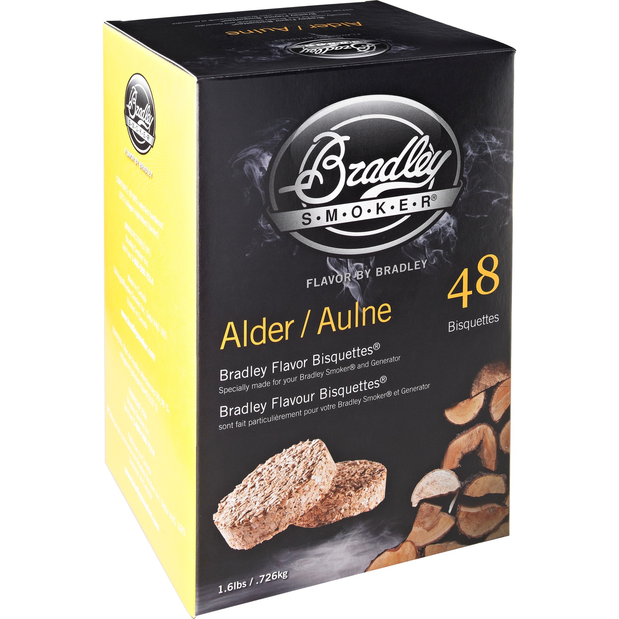 Bradley Erle Bisquetten, 48 Stück, Räucherholz | 00689796220115 Bradley Erle Bisquetten, 48 Stück, Räucherholz | 00689796220115