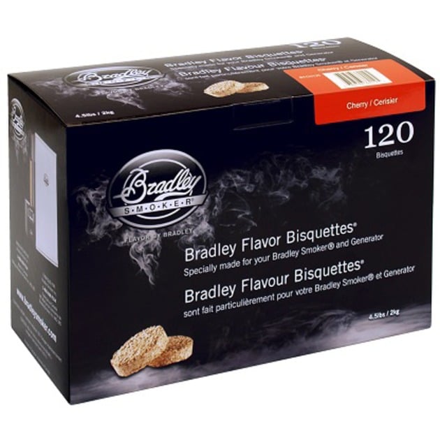 Bradley Kirsche Bisquetten, 120 Stück, Räucherholz | 00689796360125 Bradley Kirsche Bisquetten, 120 Stück, Räucherholz | 00689796360125