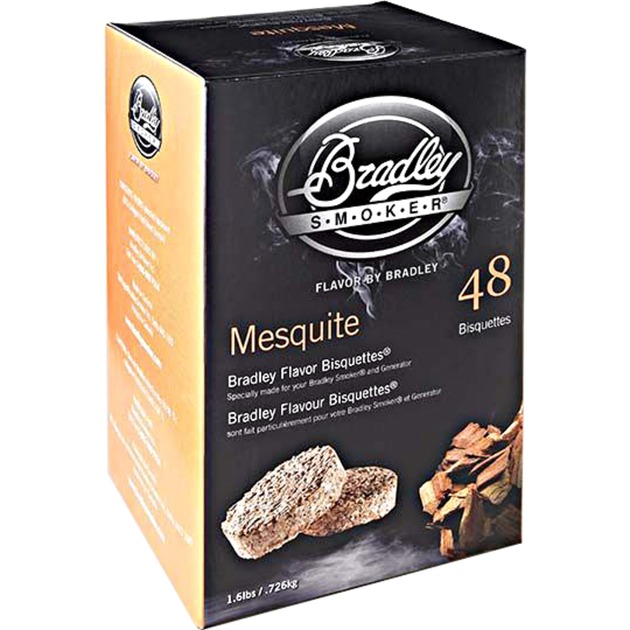 Bradley Mesquite Bisquetten, 48 Stück, Räucherholz | 00689796220665