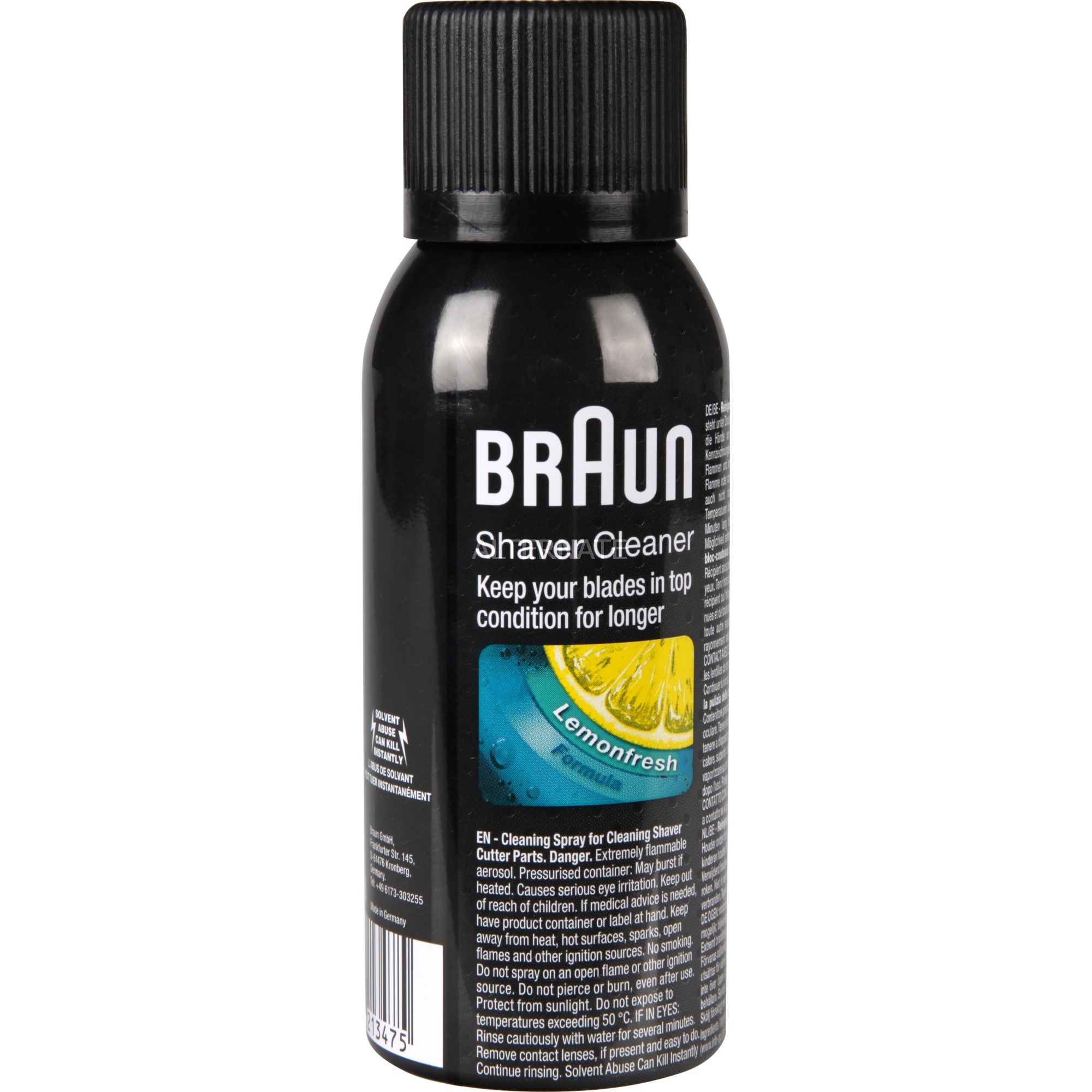 Braun Reinigungsspray 100 ml, Rasierer | 04210201213475 Braun Reinigungsspray 100 ml, Rasierer | 04210201213475
