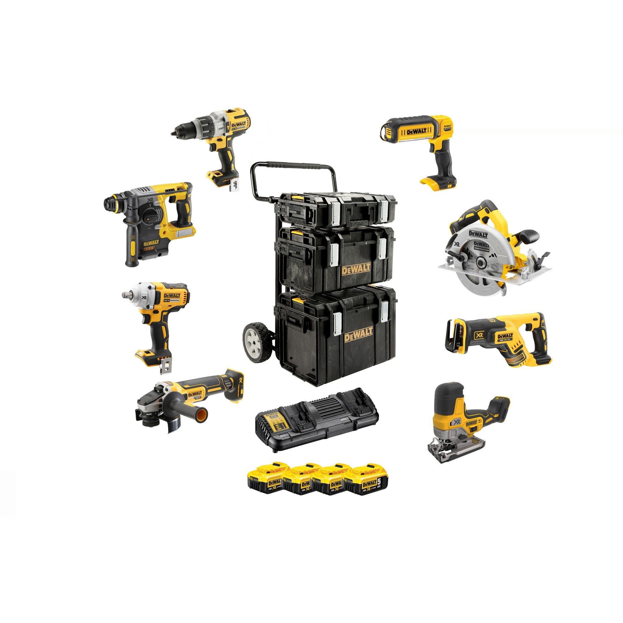 Akku Kombopack DCK856P4, 18Volt, Schlagbohrschrauber