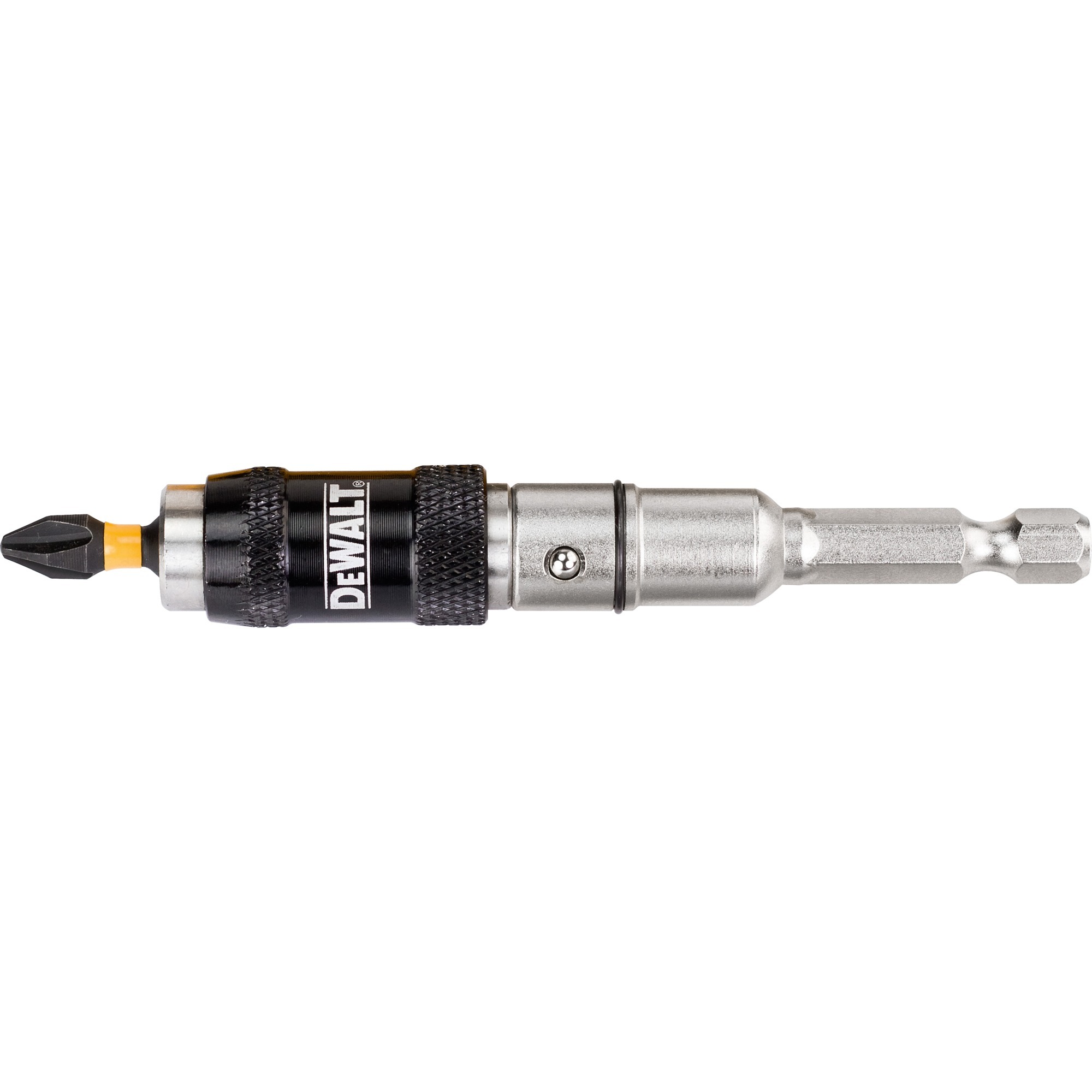 Dewalt Bithalter DT7505, schwenkbar, schlagfest, 1/4″, Bit-Satz | 05035048089903 Dewalt Bithalter DT7505, schwenkbar, schlagfest, 1/4″, Bit-Satz | 05035048089903