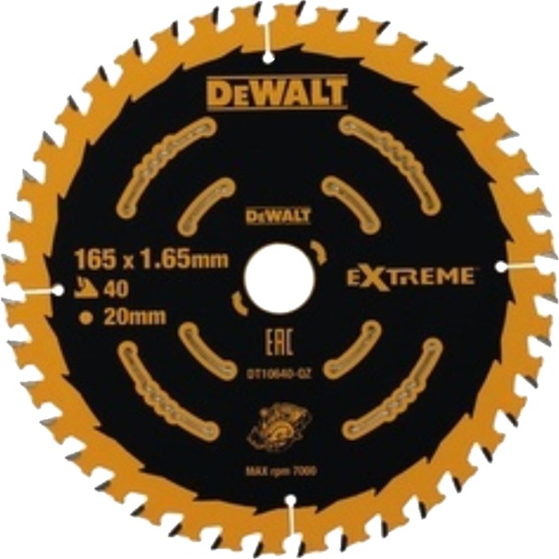 Dewalt Kreissägeblatt ELITE DT10640, Ø 165mm, 40Z | 05035048085837 Dewalt Kreissägeblatt ELITE DT10640, Ø 165mm, 40Z | 05035048085837