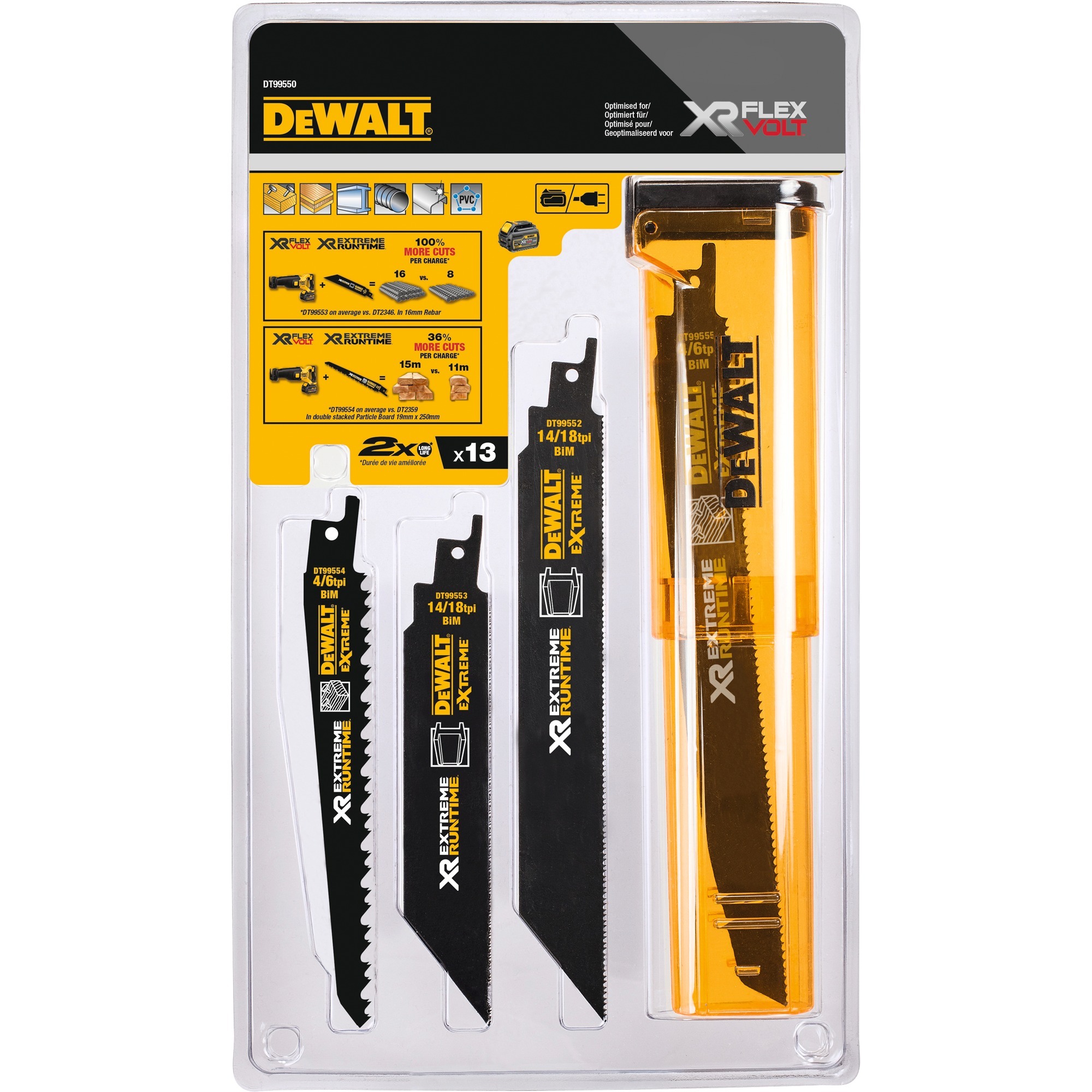 Dewalt Säbelsägeblatt-Satz DT99550, 13-teilig | 05035048542101 Dewalt Säbelsägeblatt-Satz DT99550, 13-teilig | 05035048542101