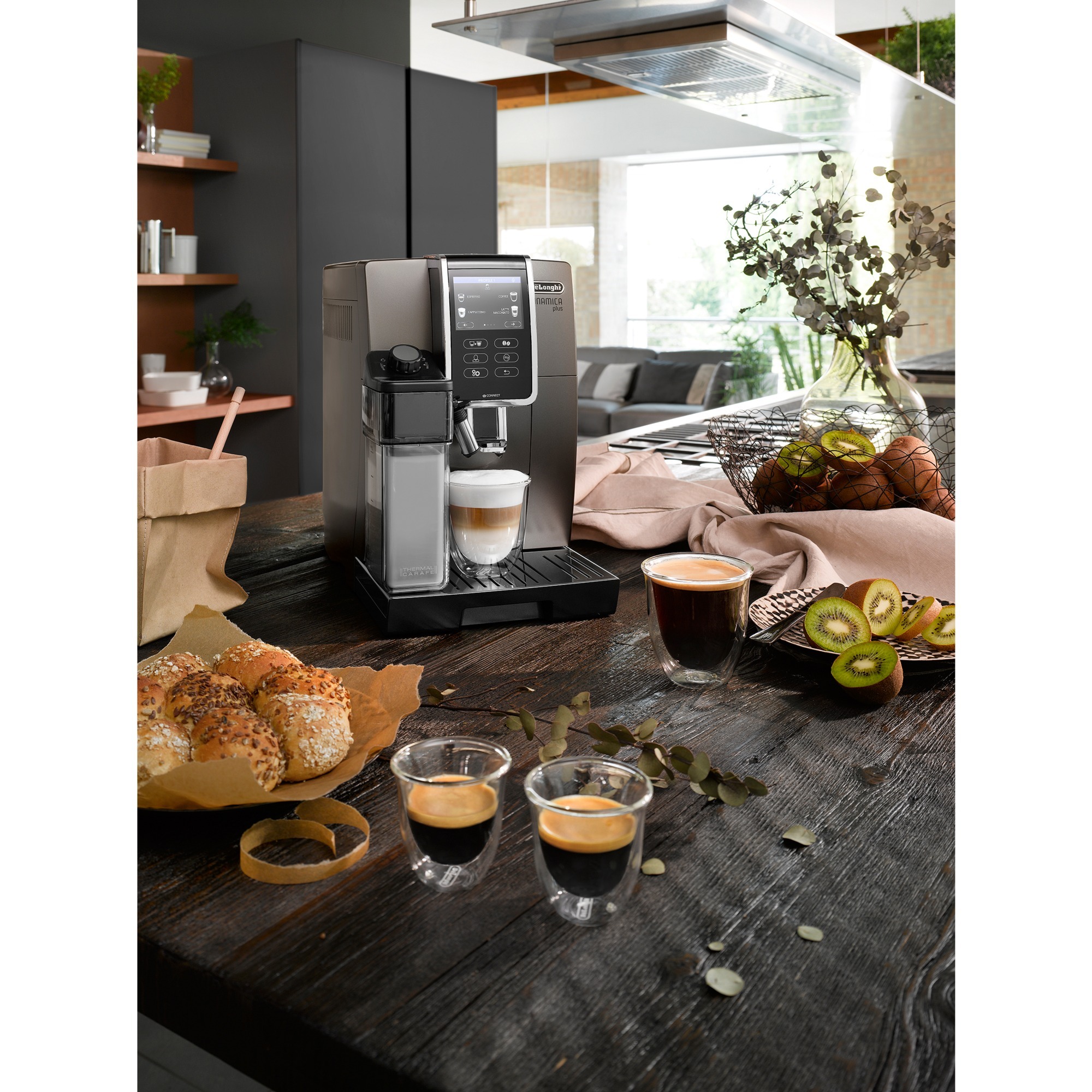 DeLonghi Dinamica Plus ECAM 370.95.T, Vollautomat titan