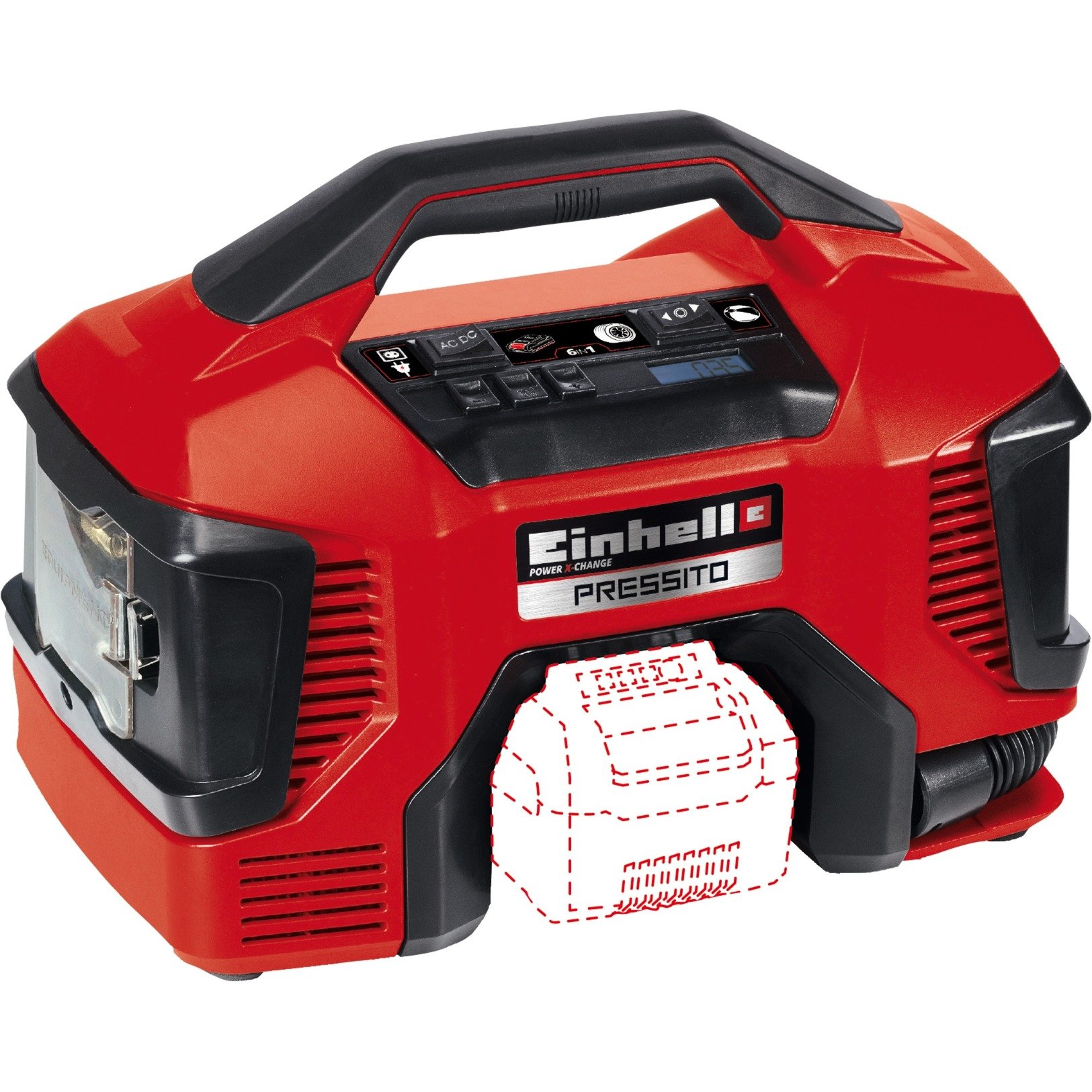 Einhell Hybrid-Kompressor PRESSITO, 18Volt / 220Volt | 04006825627244