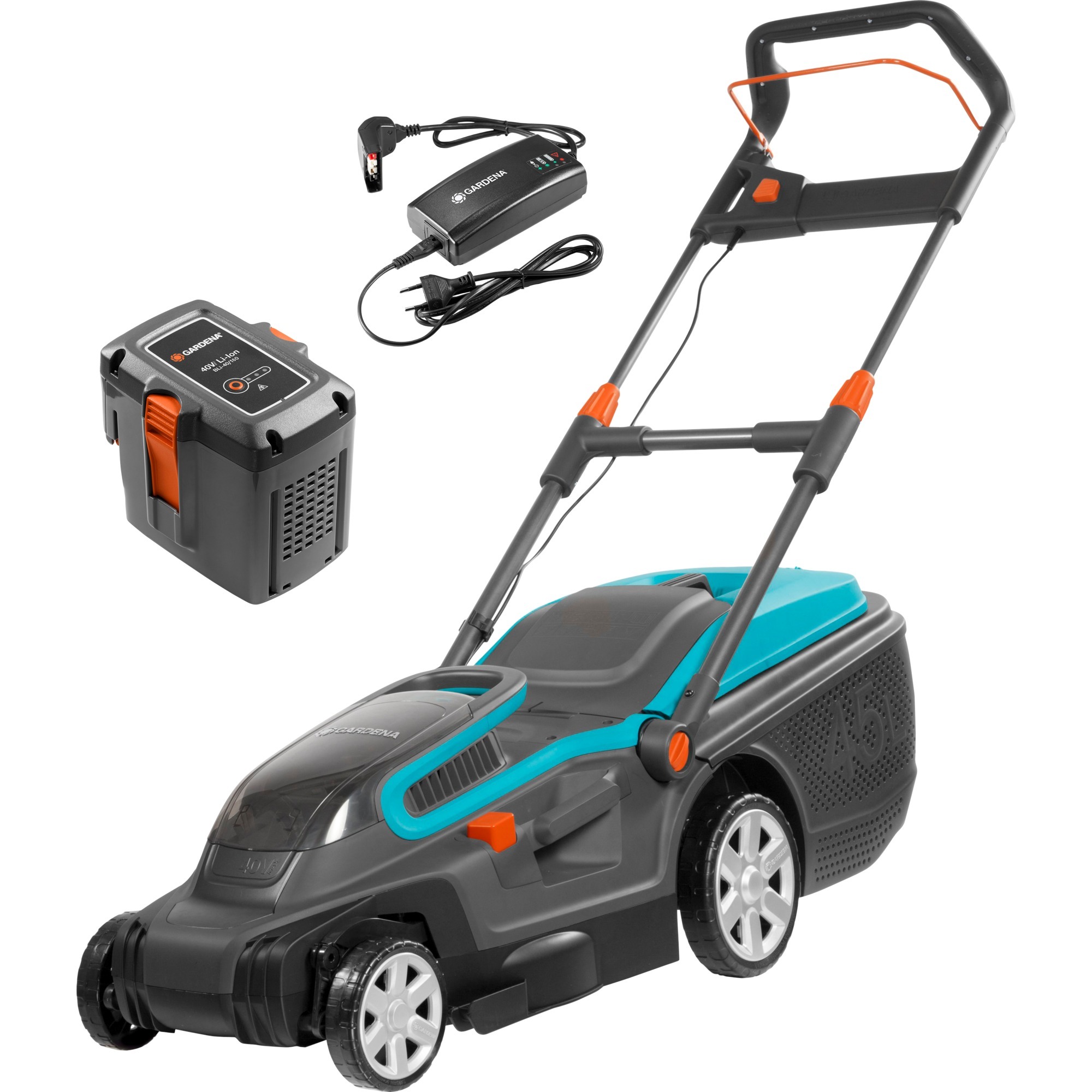 Gardena Akku-Rasenmäher PowerMax Li-40/37, 36Volt | 04078500031097 Gardena Akku-Rasenmäher PowerMax Li-40/37, 36Volt | 04078500031097