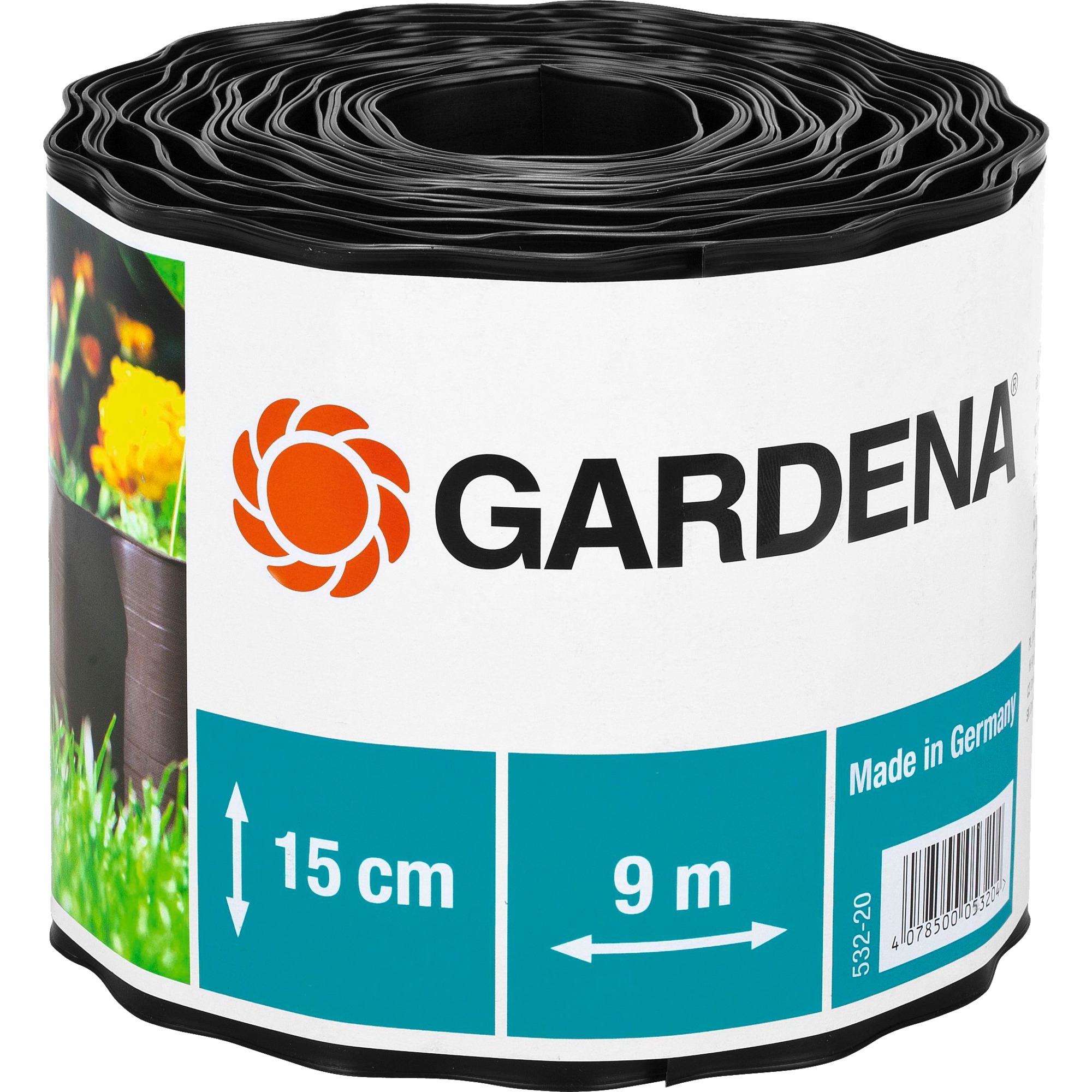 Gardena Beeteinfassung, 15cm hoch, Begrenzung | 04078500053204