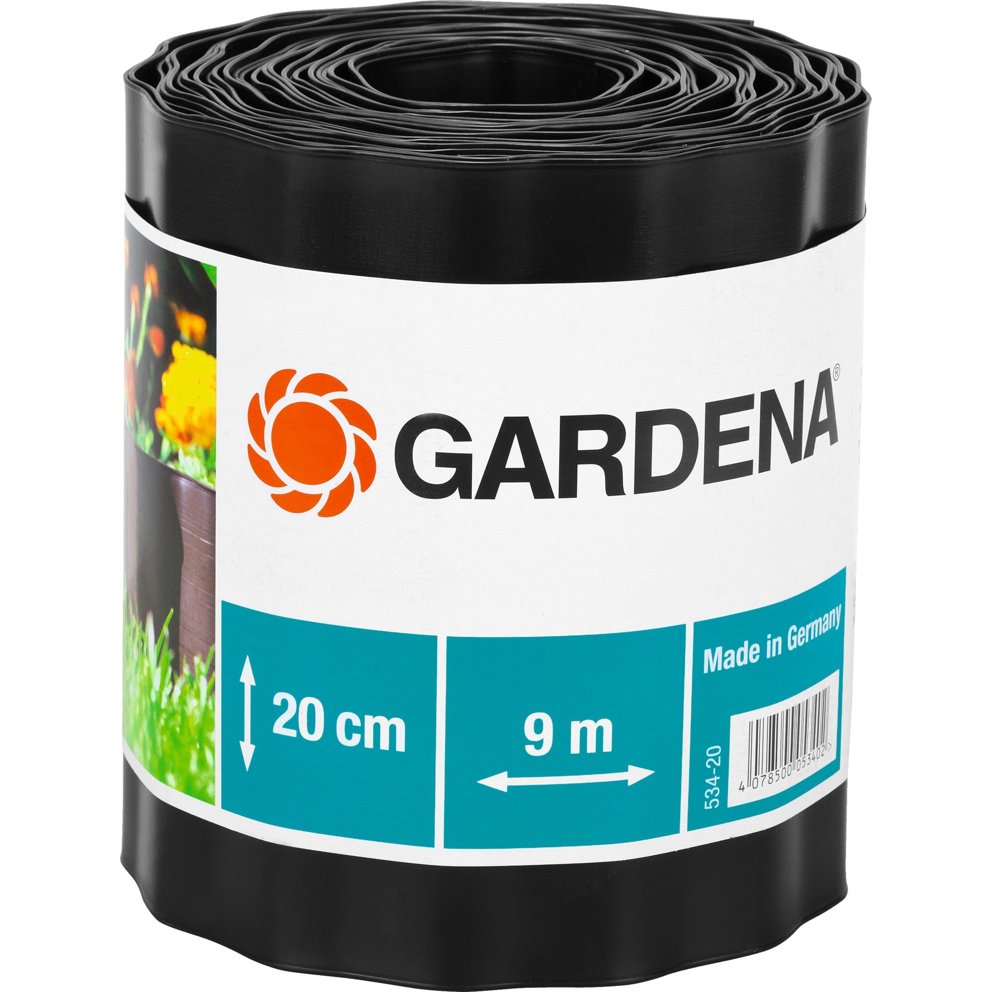 Gardena Beeteinfassung, 20cm hoch, Begrenzung | 04078500053402