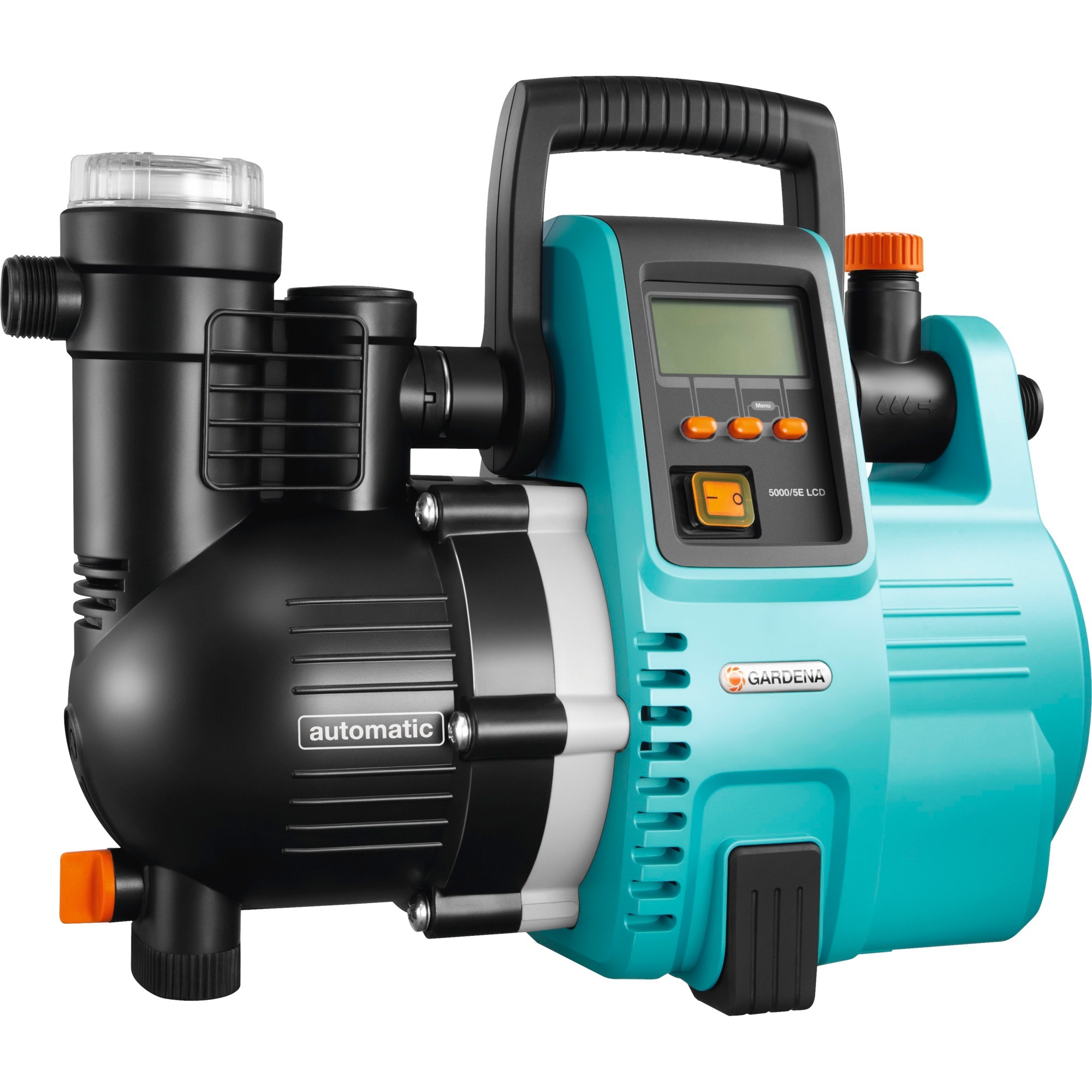 GARDENA Hauswasserautomat Comfort 5000/5 LCD, Pumpe türkis/schwarz, 1.