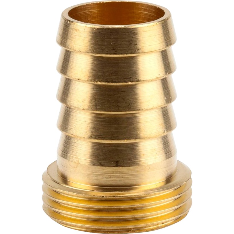 Messing-Schlauchverschraubung  G 3/4"-AG, Schlauchstück